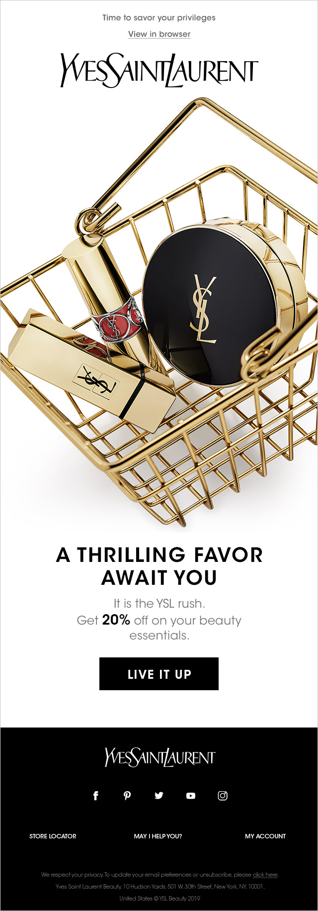 ysl beauty email