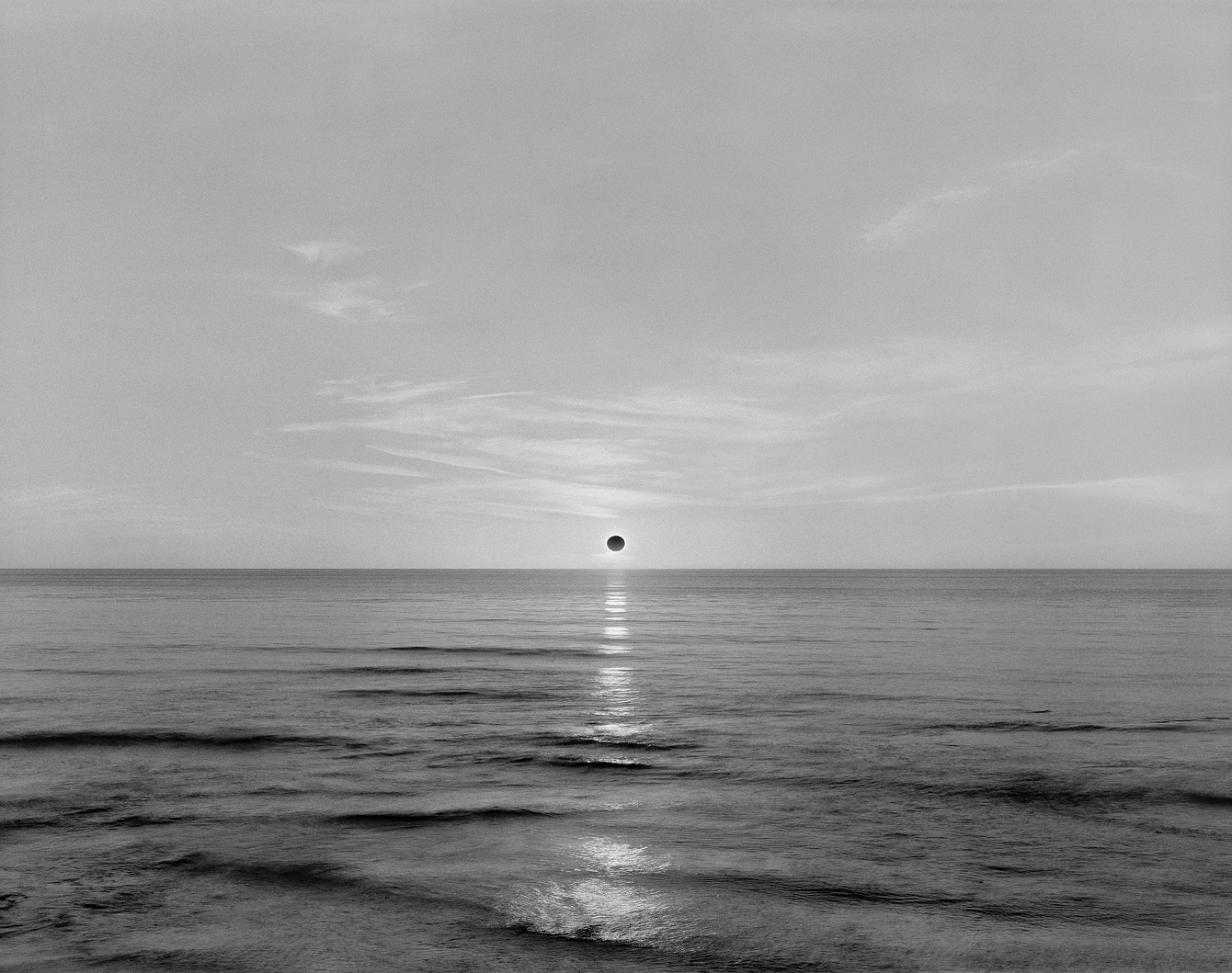 Black Sunset over Pacific Ocean, 2018