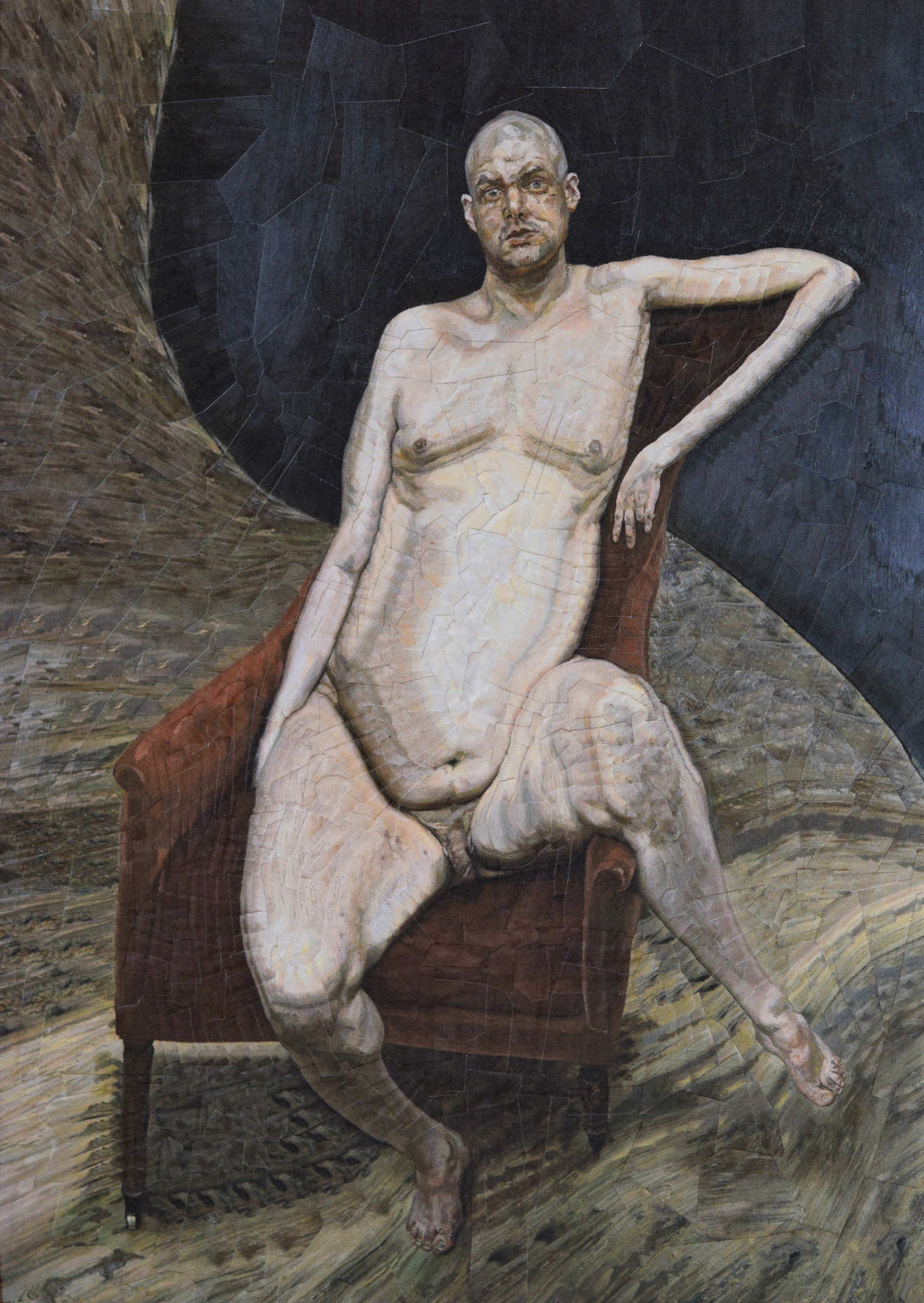 After Leigh Bowery by Lucian Freud II, 2018, 8.2 x 11.6 inches