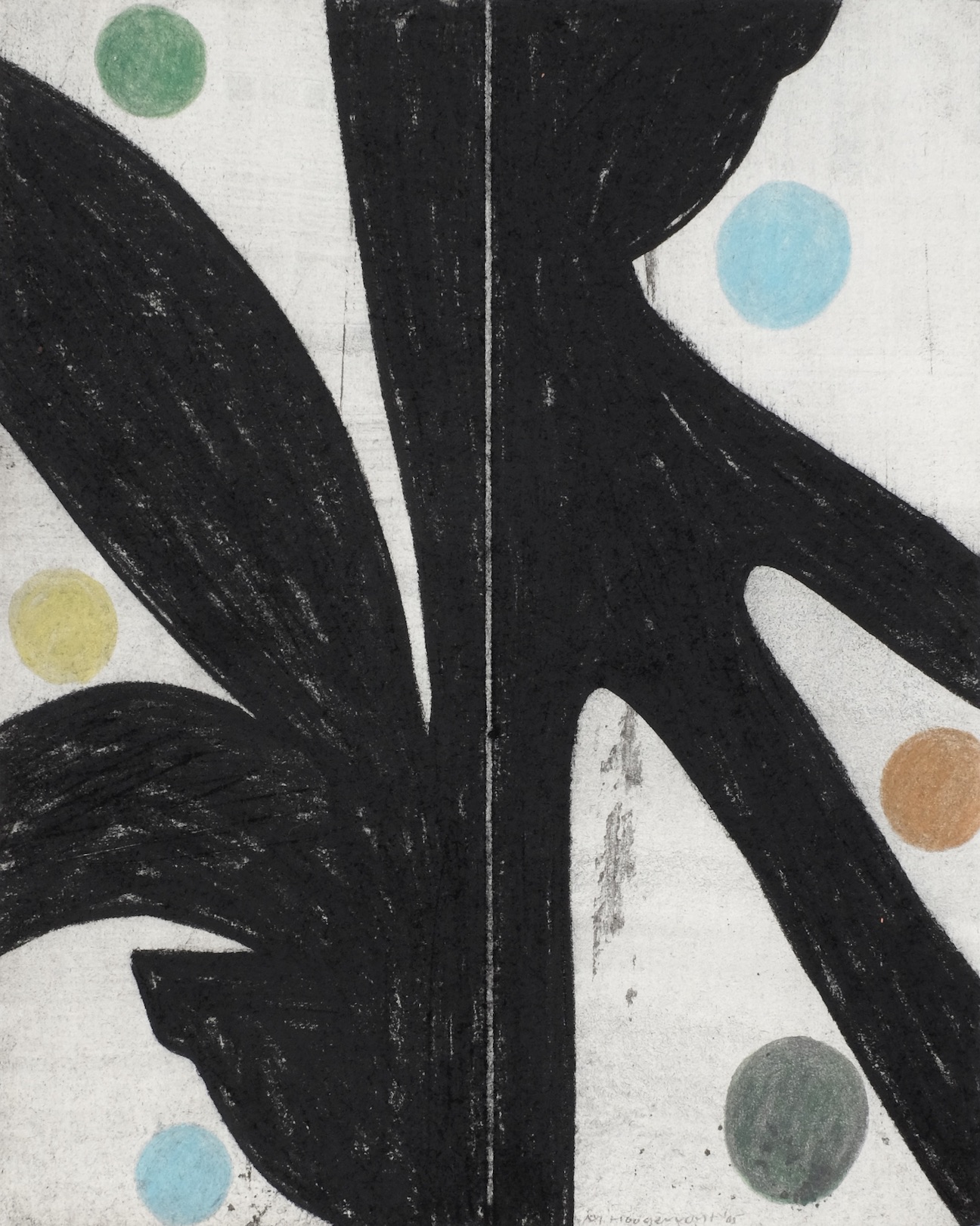 Untitled 2005, mixed media on paper, 20 x 16 cm