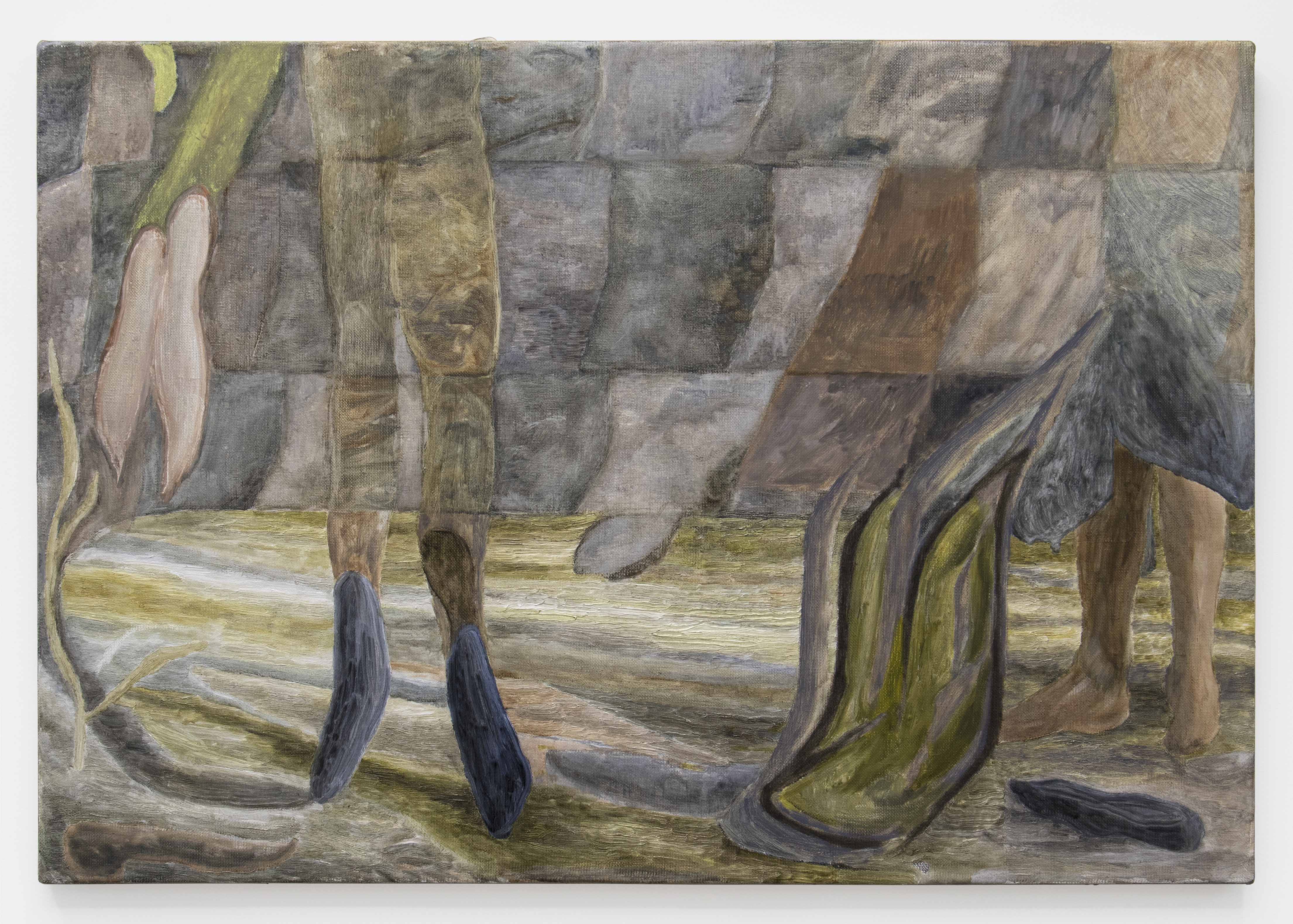 Tim Bučković, glass embankment (part b), 2019, Oil on linen, 57 x 83 cm