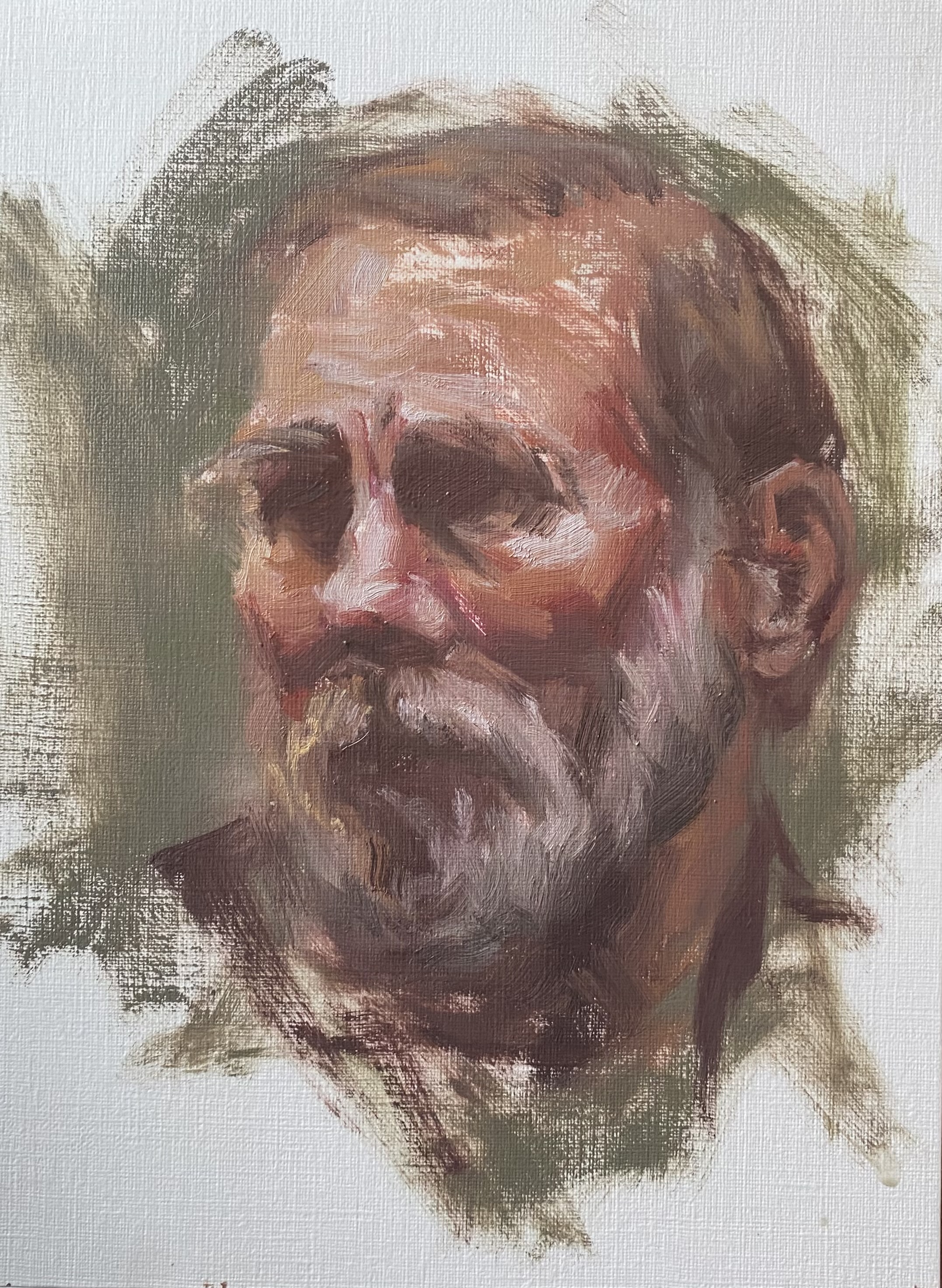 neighbor, 202524 x 18 cm oil on canvas paper