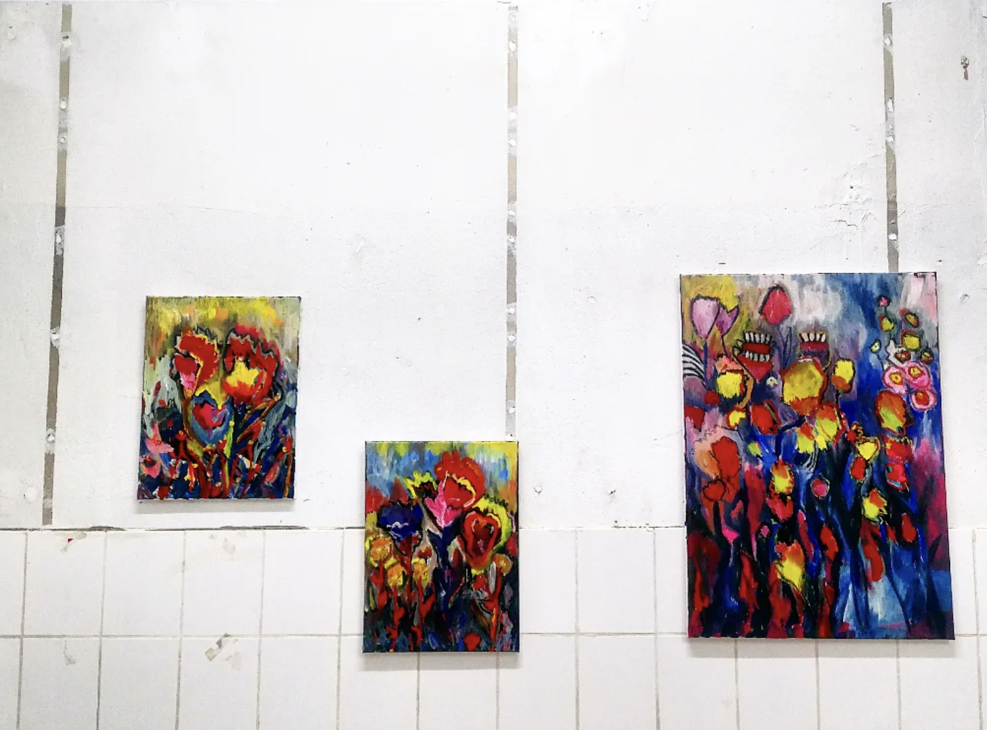 Fleischfresser Pflanzen I II III  &mdash; Oil on Canvas