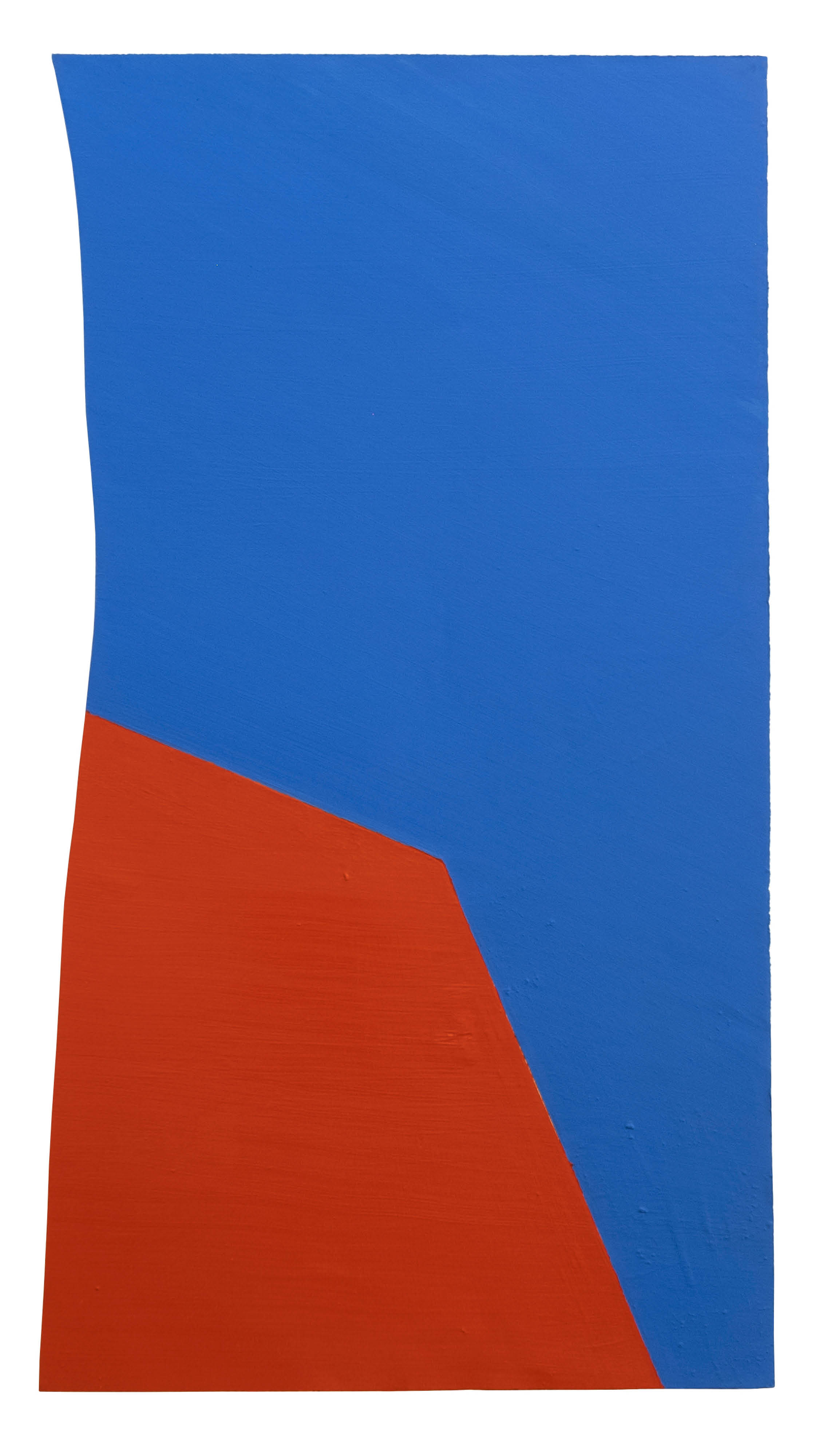 Part A of The Blue Red Series, 2021, Oil on Cotton Paper, 104.5x58 cm