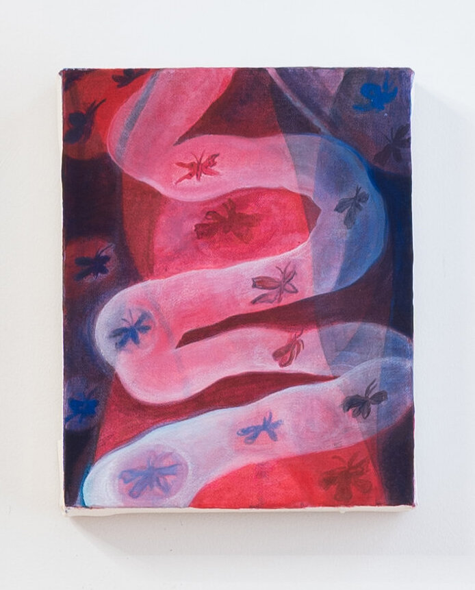 Gut Landscape, acrylic and flashe on canvas, 2022. 10x8 inches