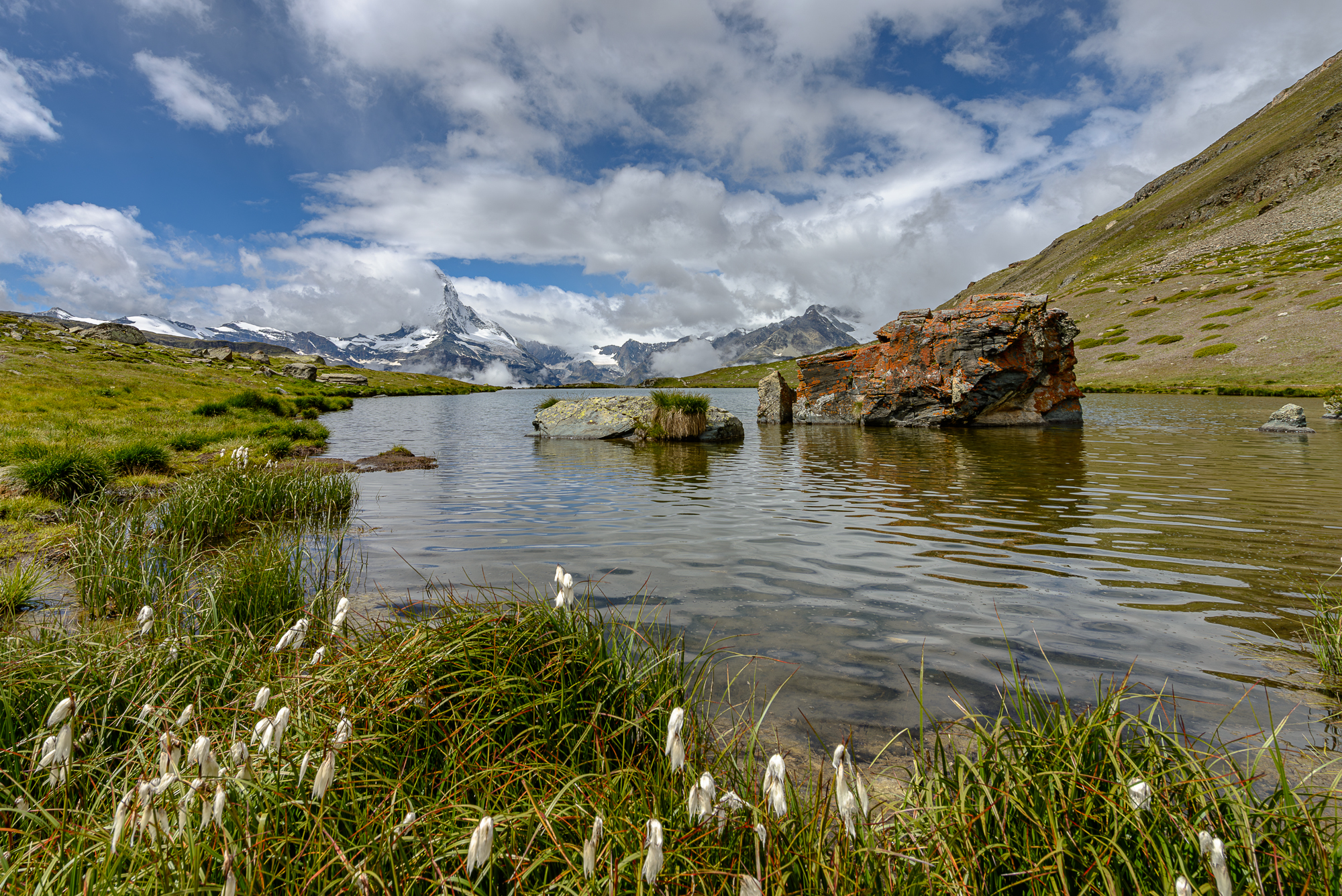 Première pause pour le lac de Stellisee.