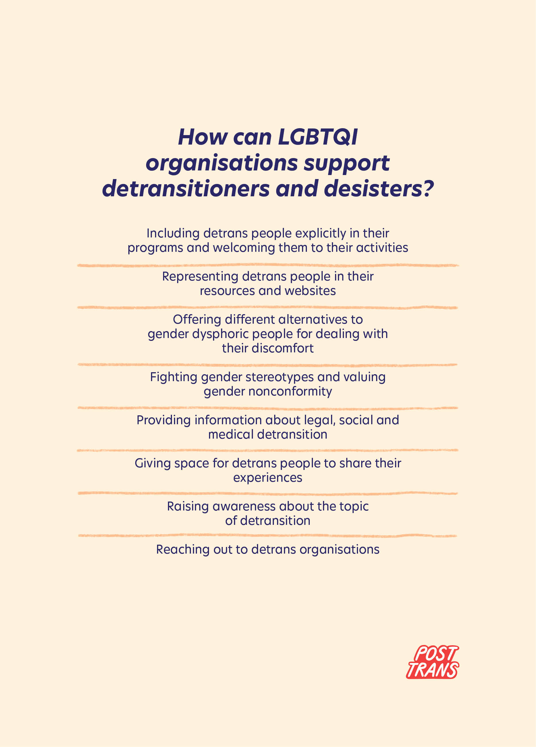 Detransition Booklet — Post Trans - Detransition Stories