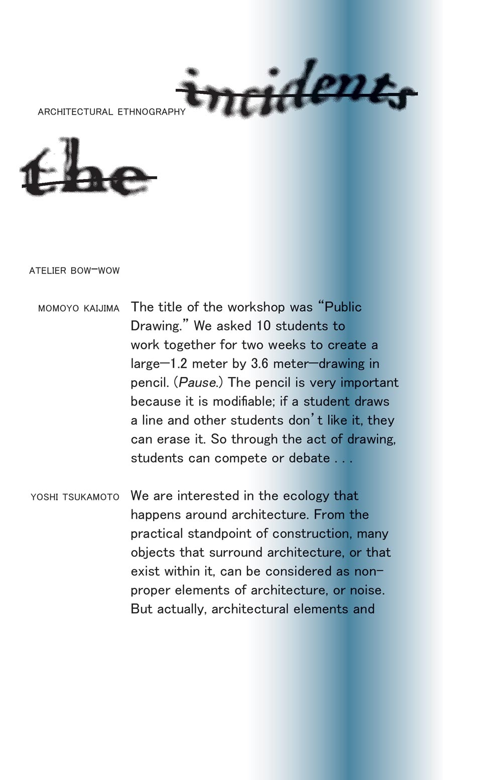 Architectural Ethnography (Atelier Bow-Wow)