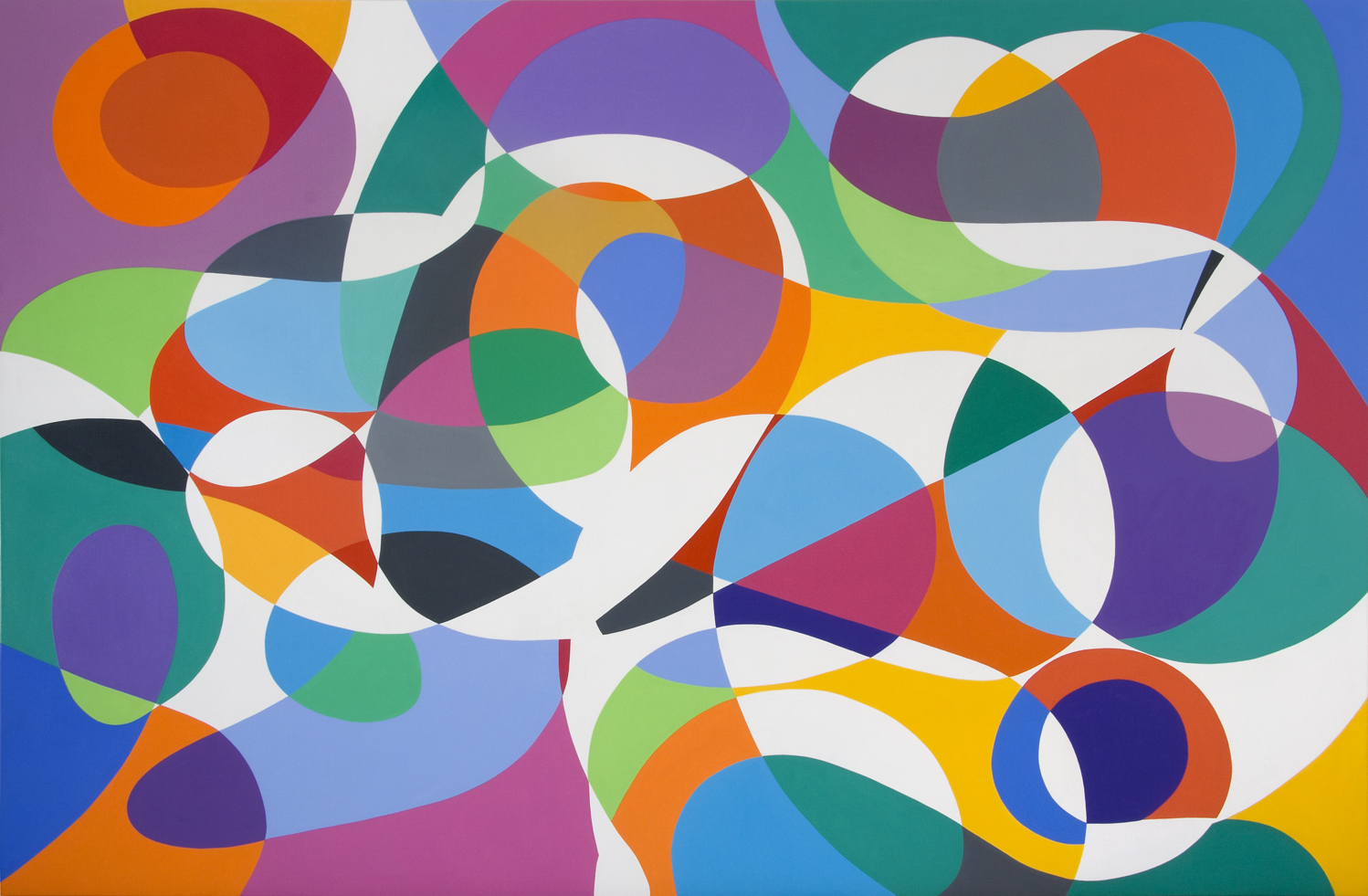 Sin título, 2007. Acrílico sobre tela, 190 x 290 cm.