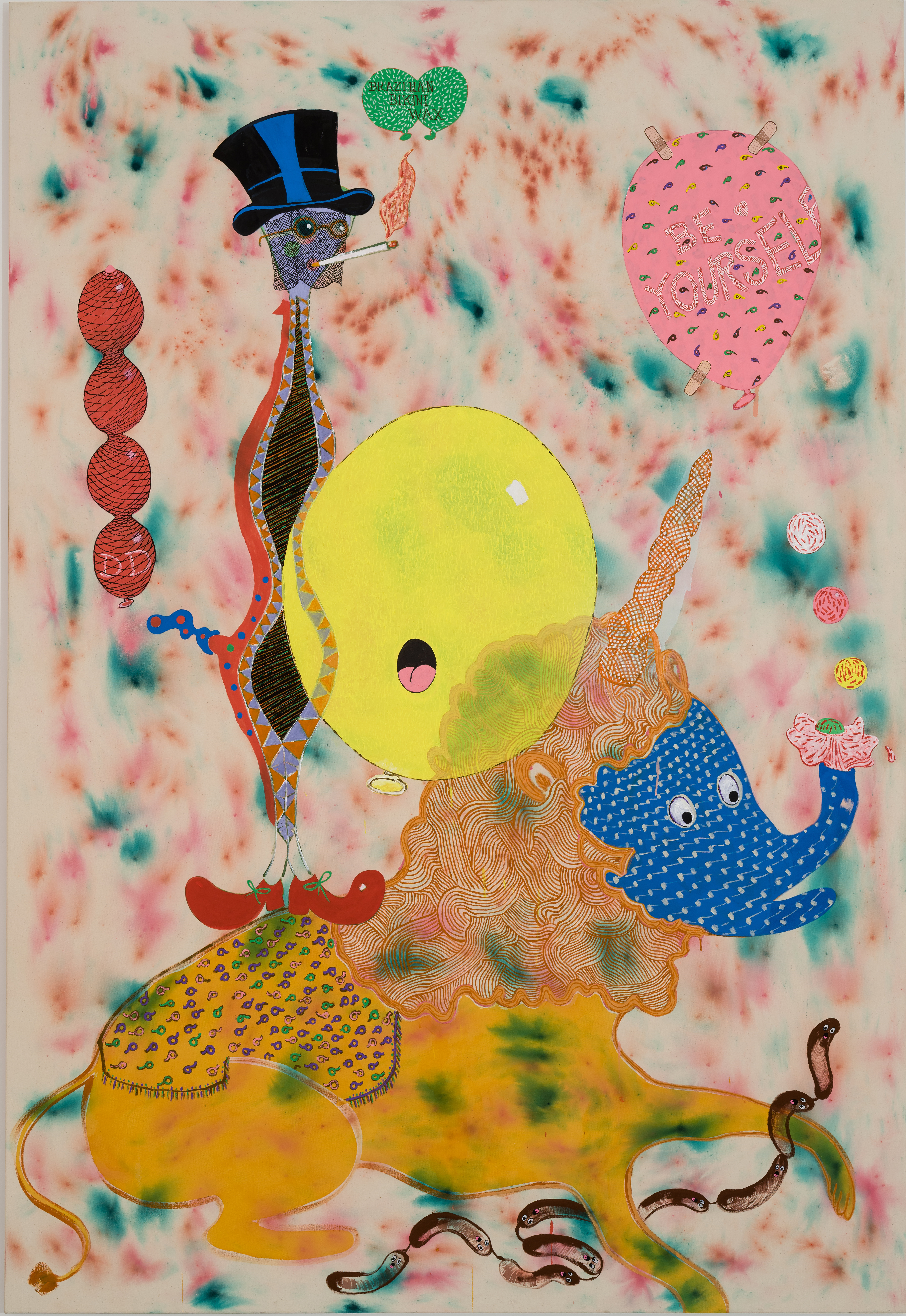 Be Yourself, 2016, acrylic on canvas, 275 x 180 cm.