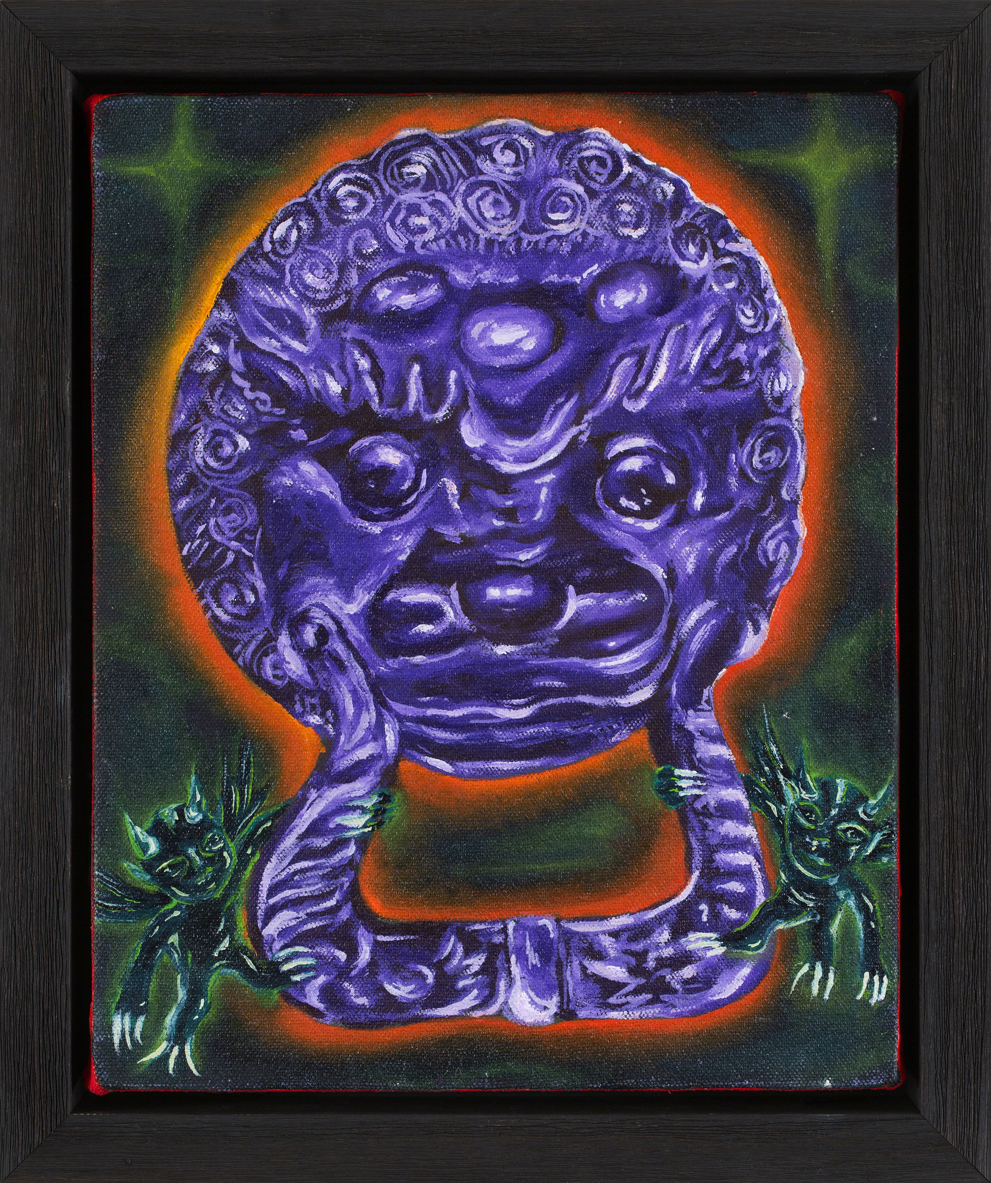 door knocker (2022) oil on canvas, 25 x 20 cm. Photography David Paterson.