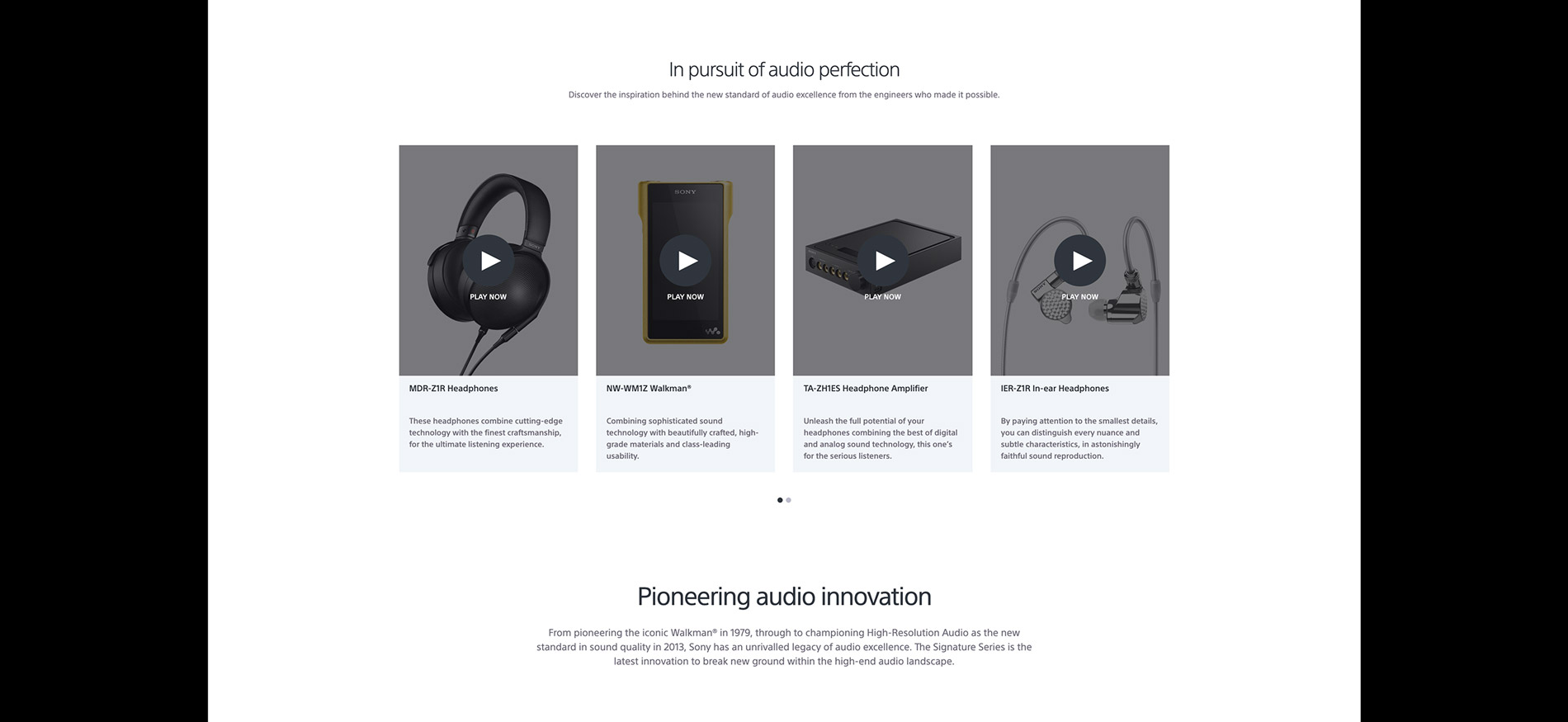 Screenshot: sony.co.uk