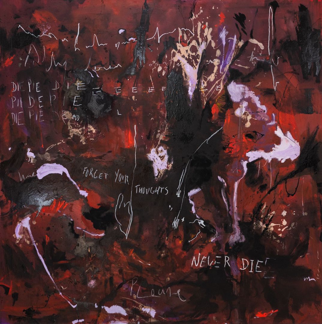 Forget your thoughts 2022 Oil on canvas 200x200 cm