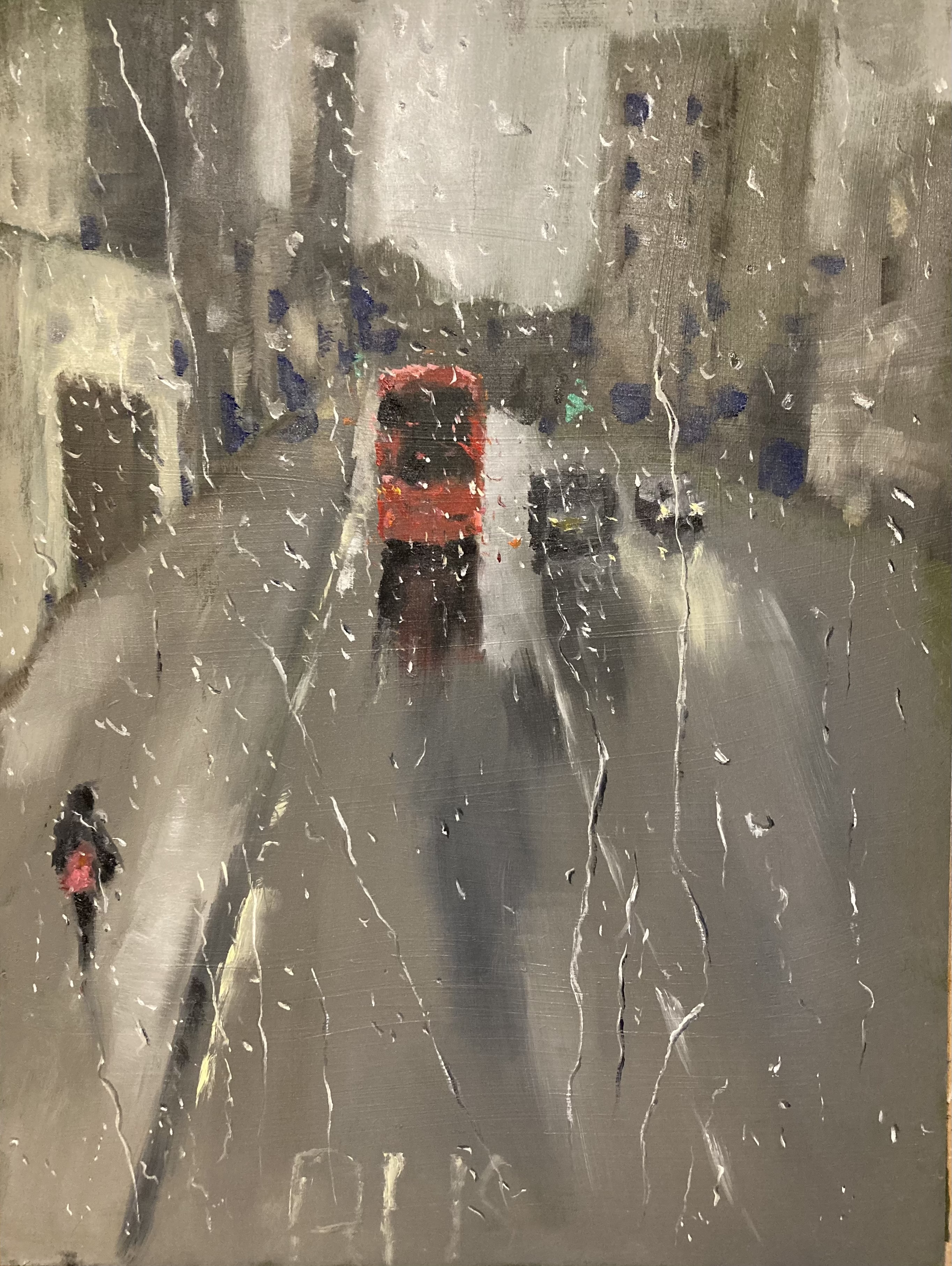 Rainy commute (South London)