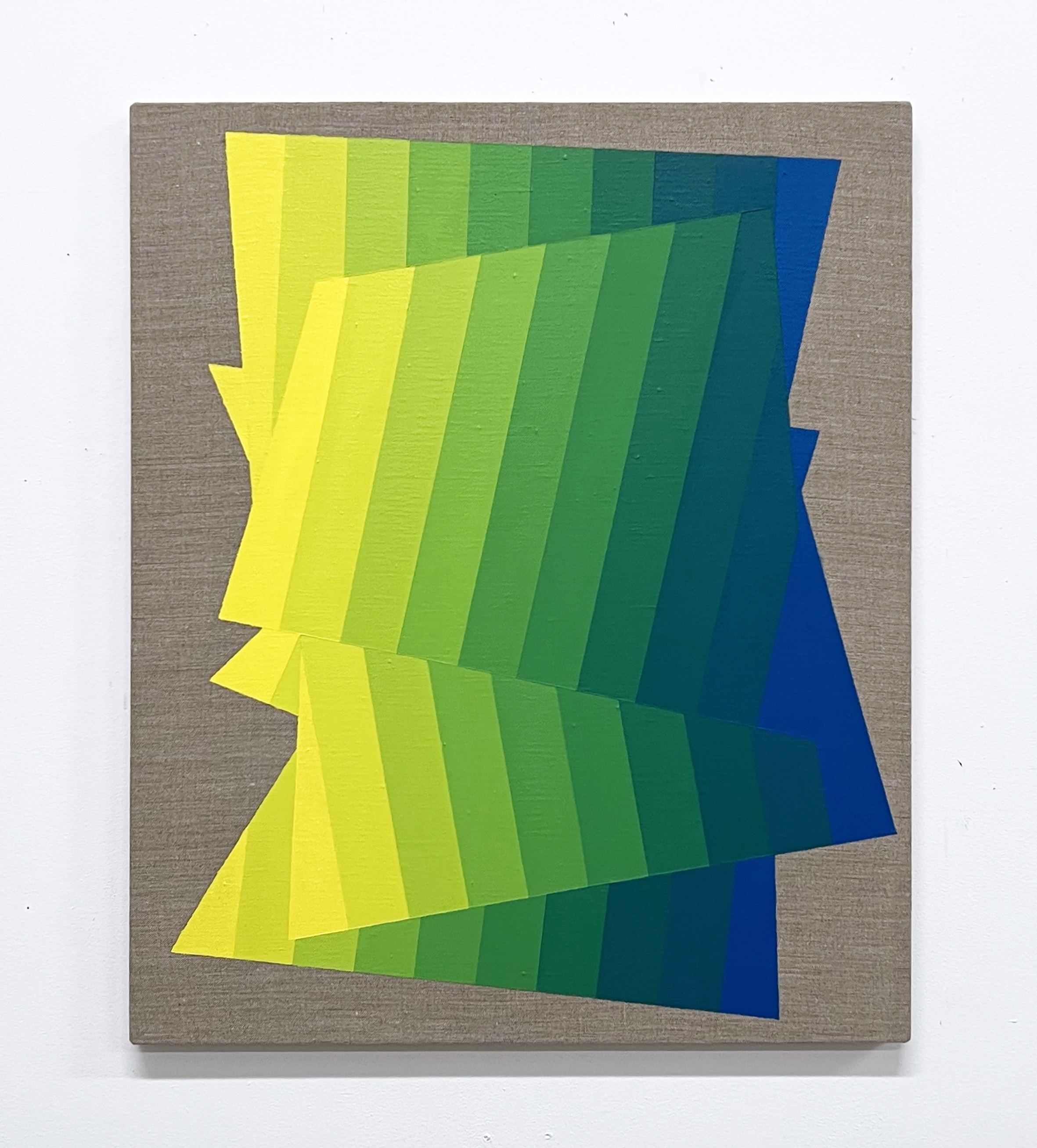 Machbands (chroma) X, 61cm x 51cm, acrylic on linen