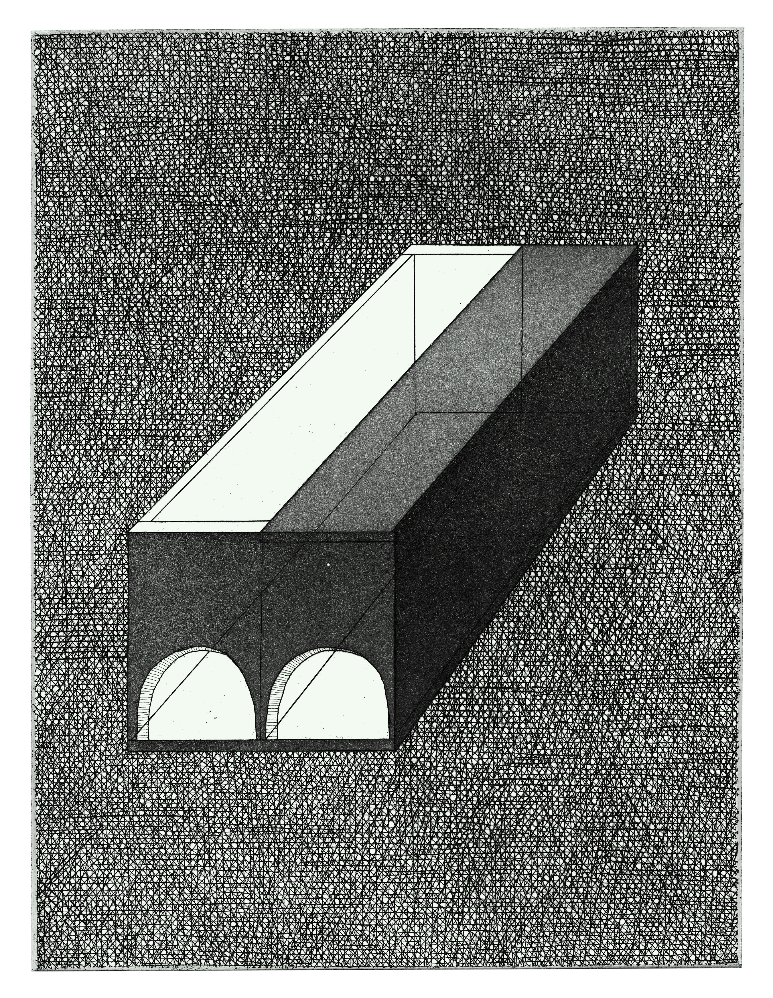 Phantom Limb Box (Leg), 2007. Etching; 8 &times; 6 inches