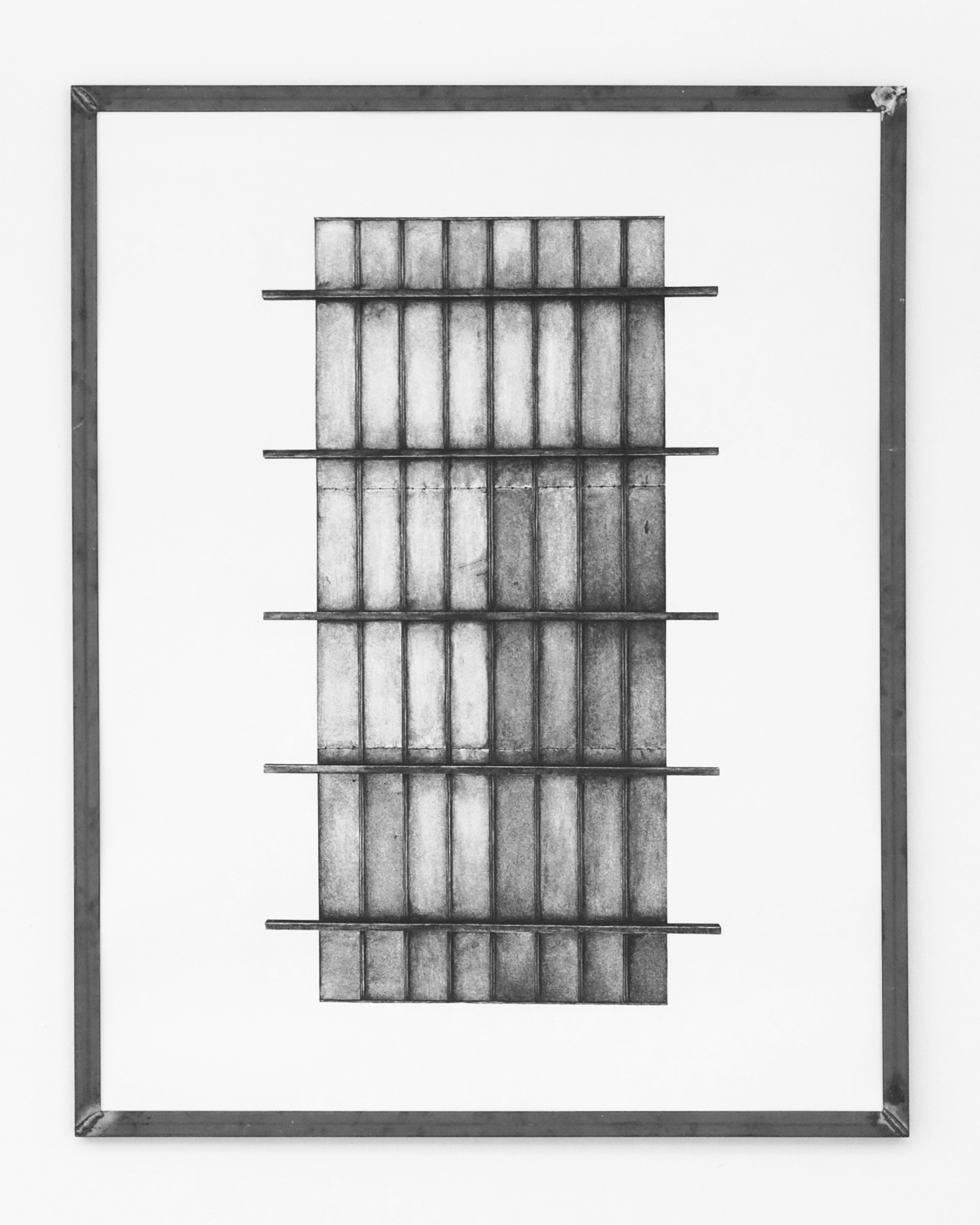 "Landmark VIII", charcoal on paper, 120x95 cm, 2019