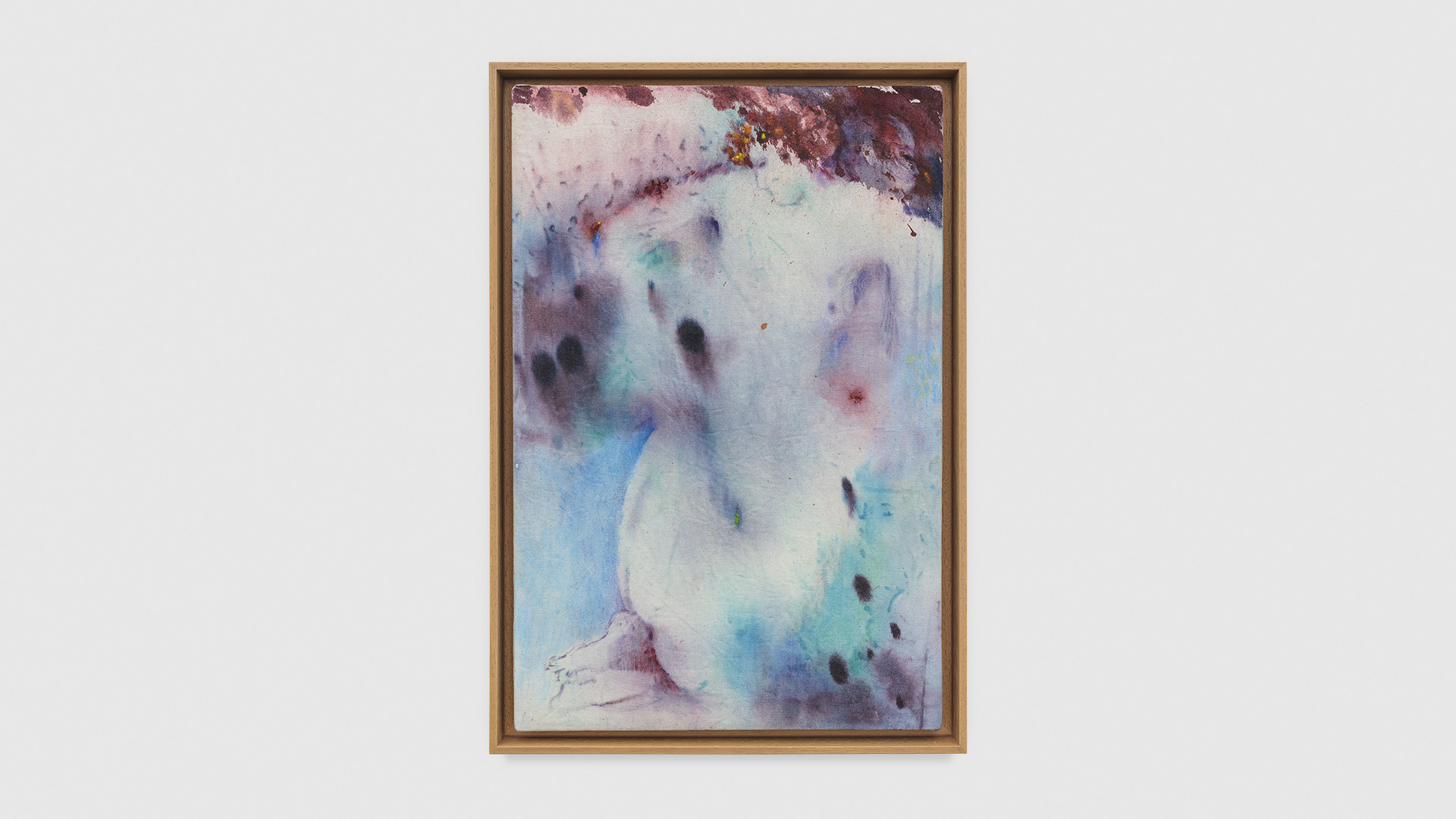 That Is Plenty, 2025, ink and oil on canvas, 45 × 30 cm