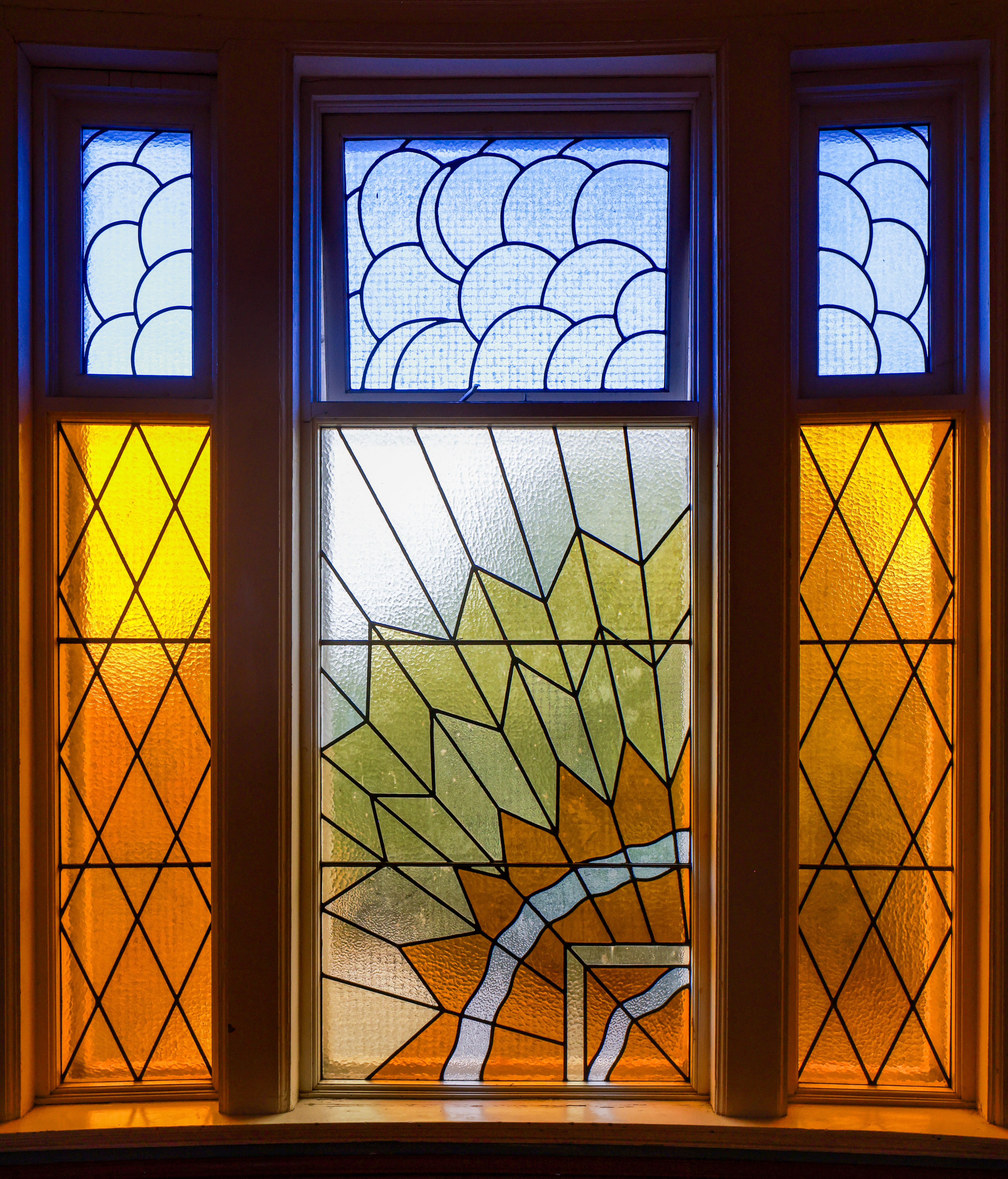 Stained Glass Jami Mosque, Former Plaza, 1928, Southsea, Portsmouth. Photo credit: Sirj Photography