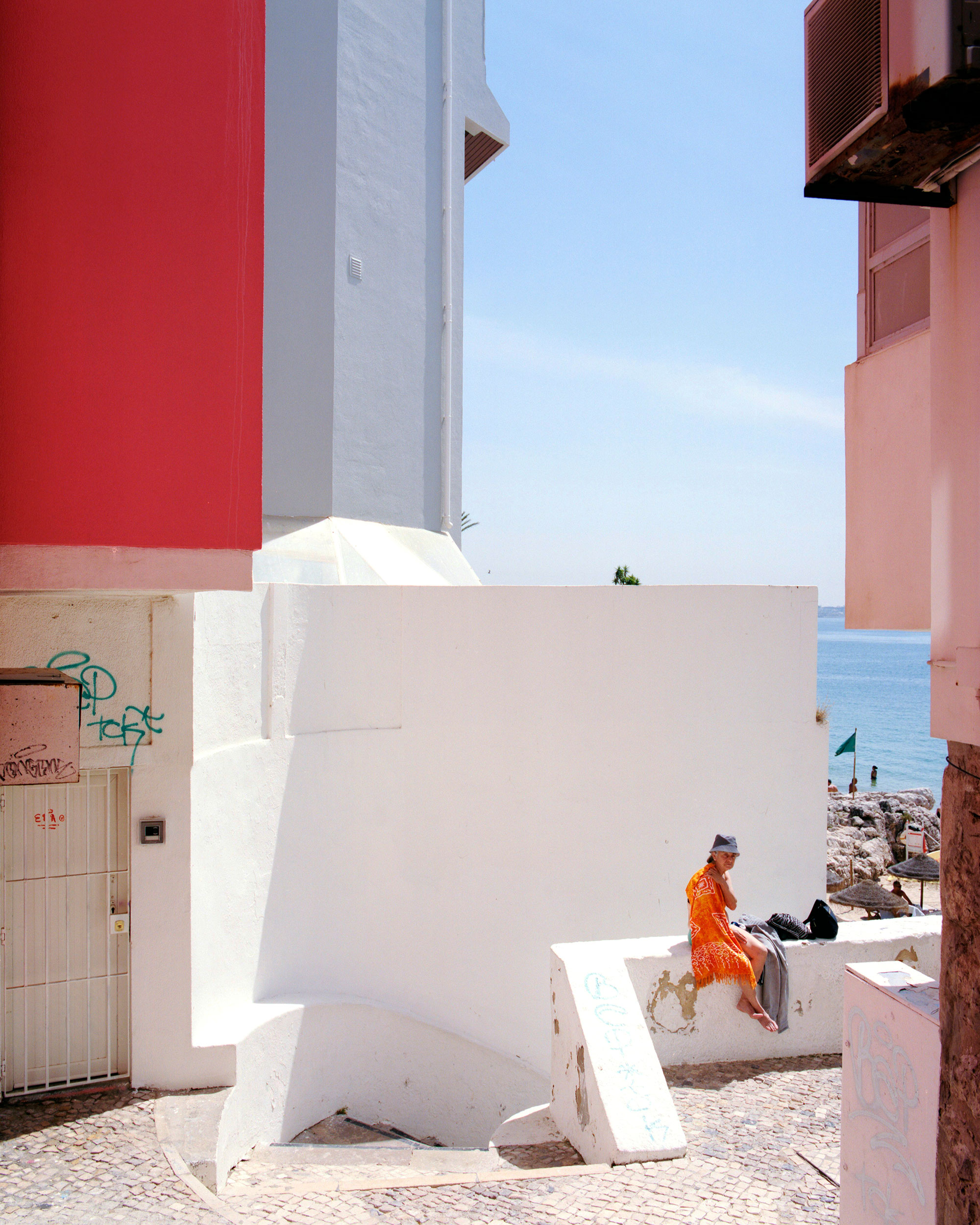 Woman with Towel, Cascais, Portugal, 2022