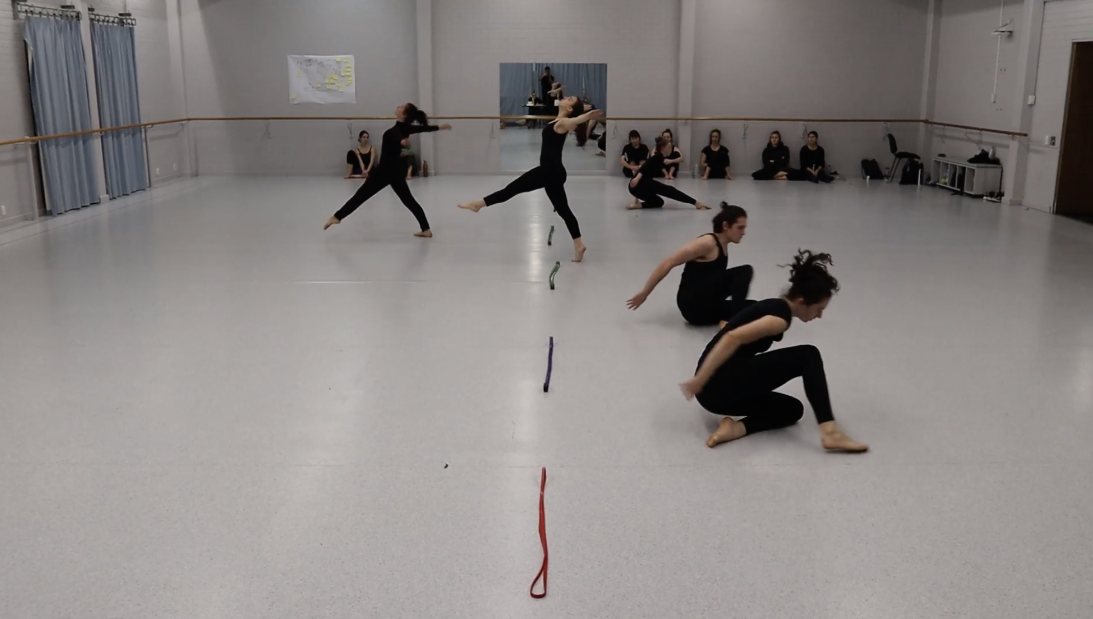 Catalyst Abandoned, choreographed by Allison Costa, Cobie Kinnish, Gabriel Sinclair, Jazmyn Carter, and Thalia Livingstone and performed at the Victorian College of the Arts Choreographic Process into Performance Presentation, May 2018. Photo by Kyle Ramboyong.