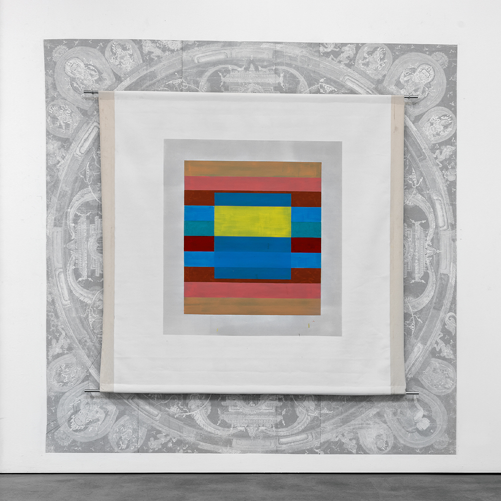 Mogao Q2, 2016,  ink, oil on canvas, 220 x 200 cm