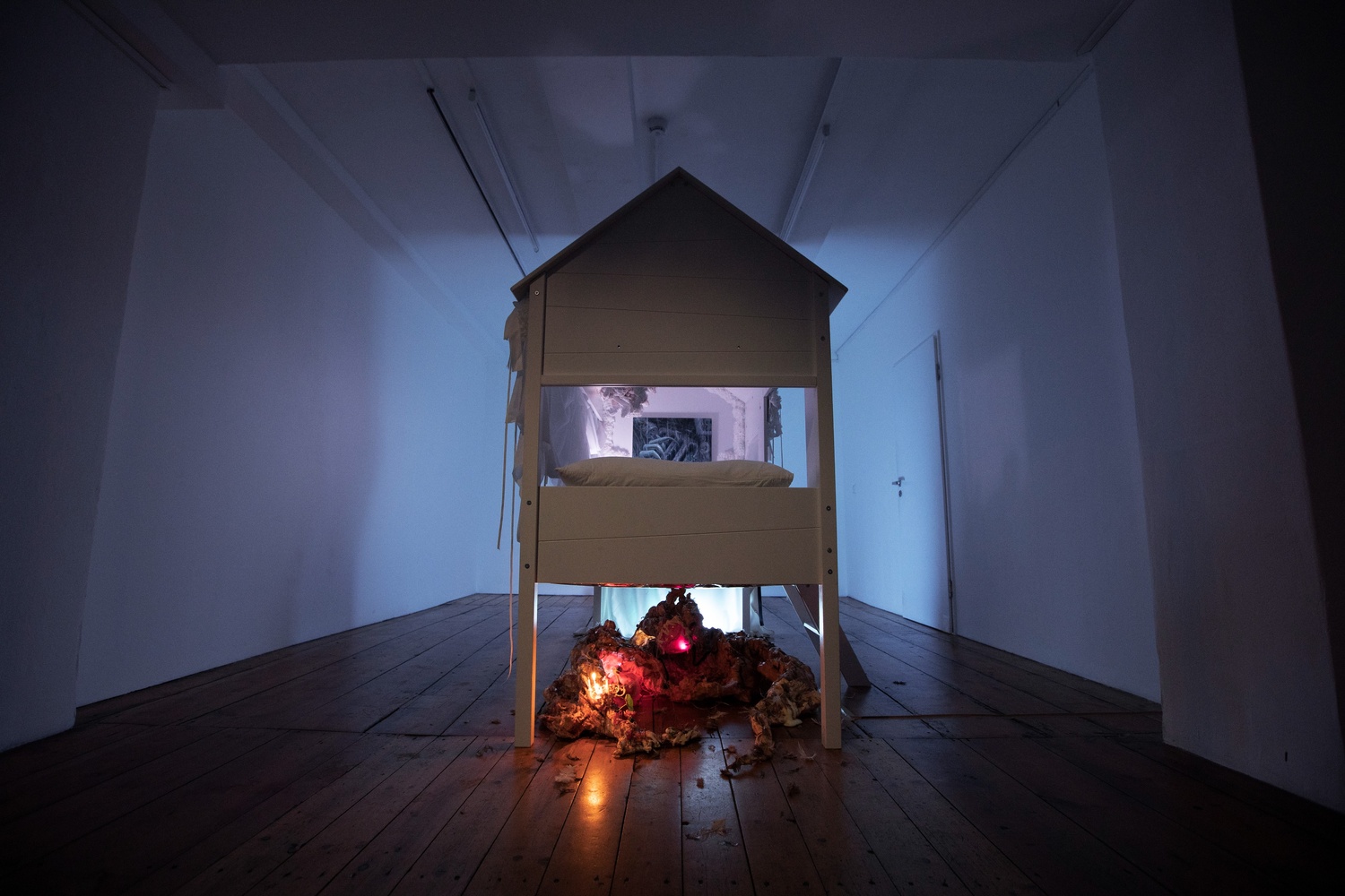 THORN APPLE CHAPTER III: “DON'T YOU BELIEVE IN YOU OWN GHOST?” with works by g.H0st.damXg (JASMIN HALAMA, SHASTI, SONG XIN, TIN WANG, YI LI), JUNG MIN LEE, MICHELLE CHANG QIN, MIN-JIA and SOPHIE SCHWEIGHART at ACUD GALERIE curated by THORN APPLE PROJECT and YI LI [from 20250712 to 20250803] [Photos: Evian Wenyi Zhang + Yi Li]