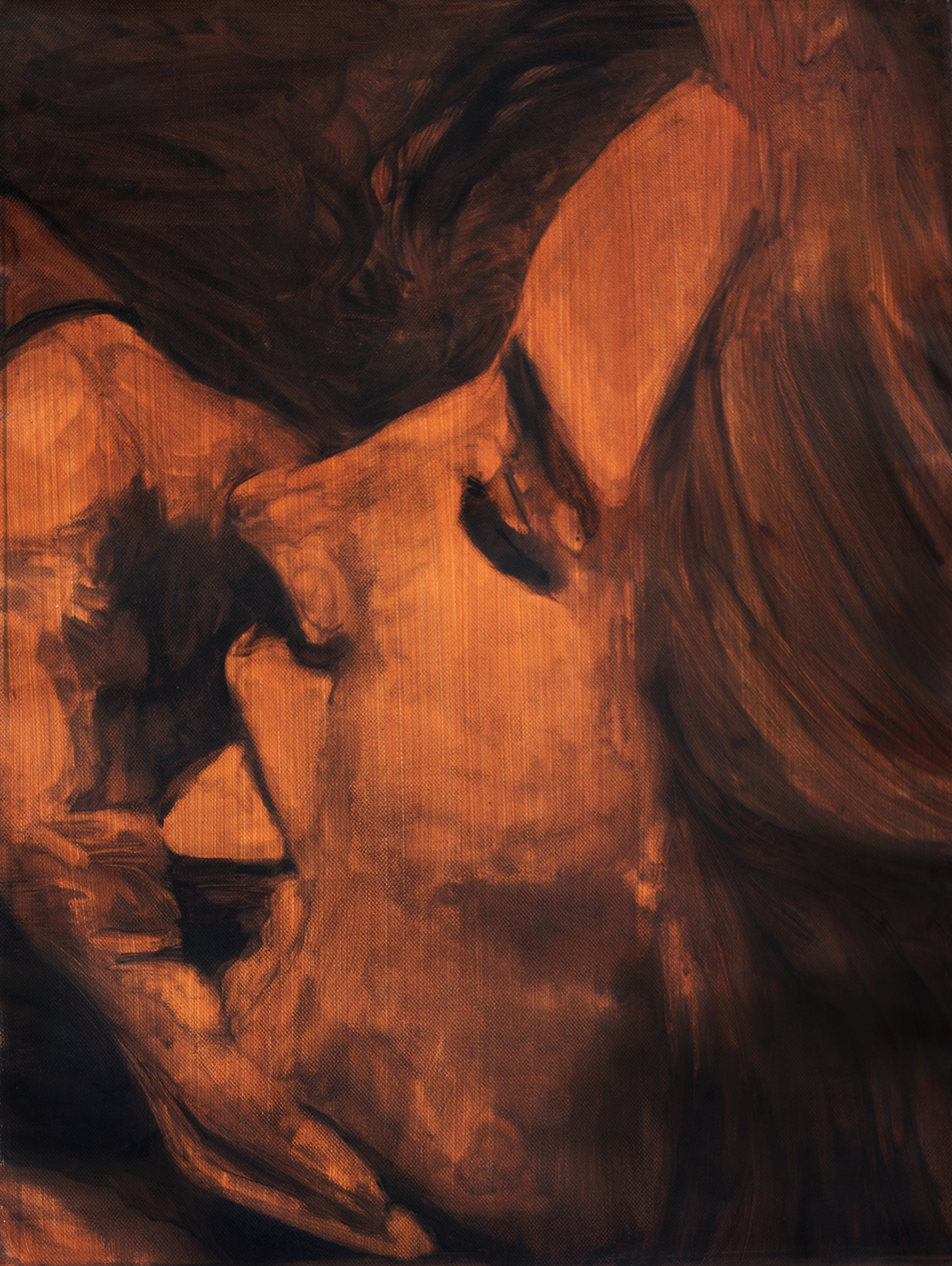 Love Letters Serie #1, 2018, huile sur toile,56x37cm