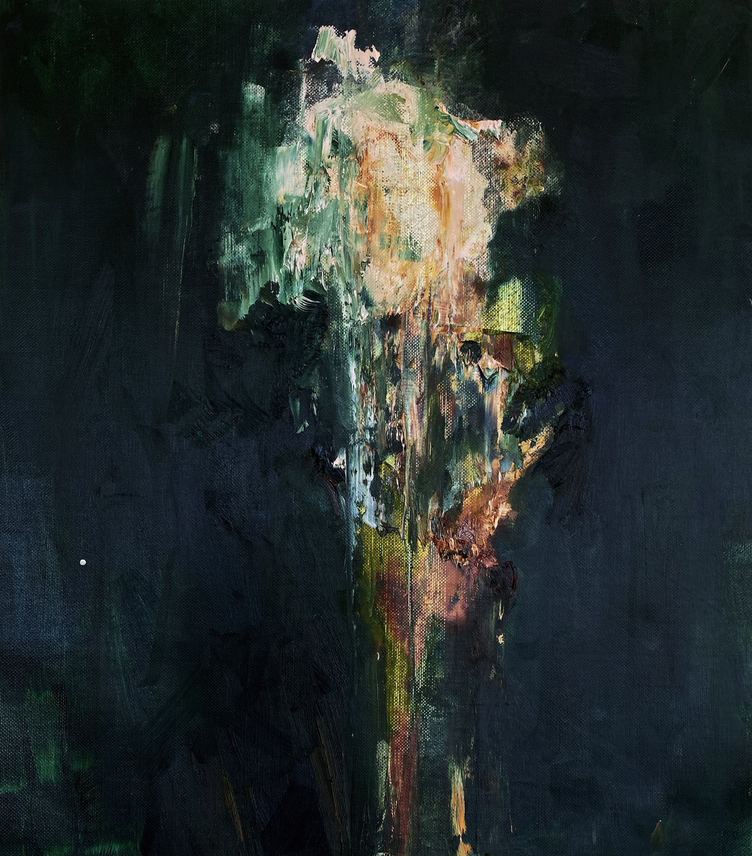 16.	Dying flower 2020 oil on canvas 16 x 20’ inches