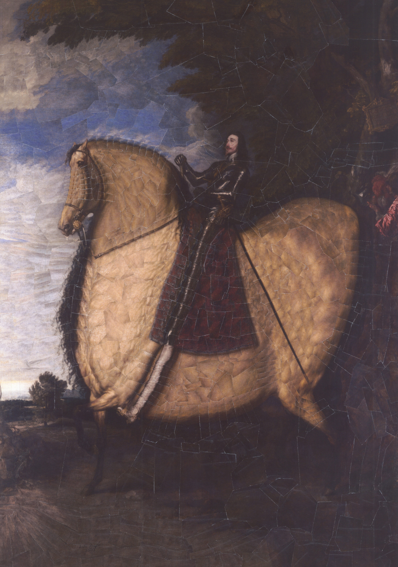 Charles I after Anthony van Dyke, 2010, 11.6 x 16.5 inches