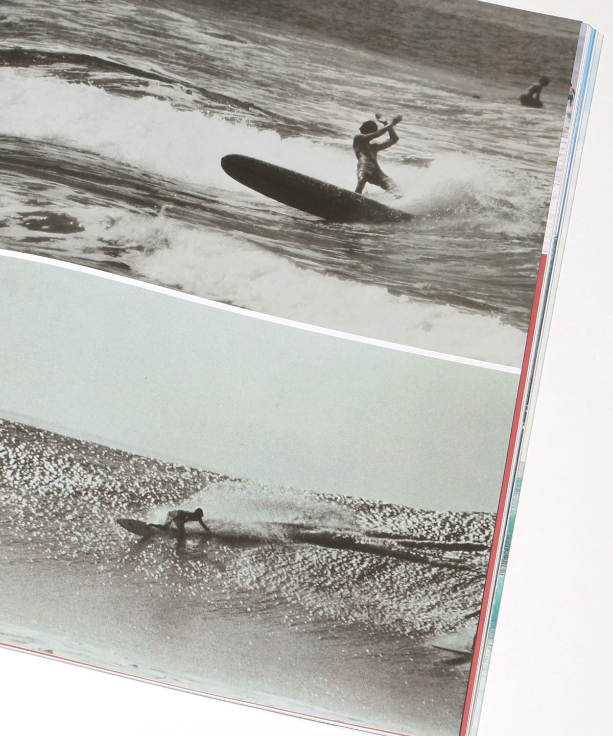 closeup of a spread in The Surfer's Journal