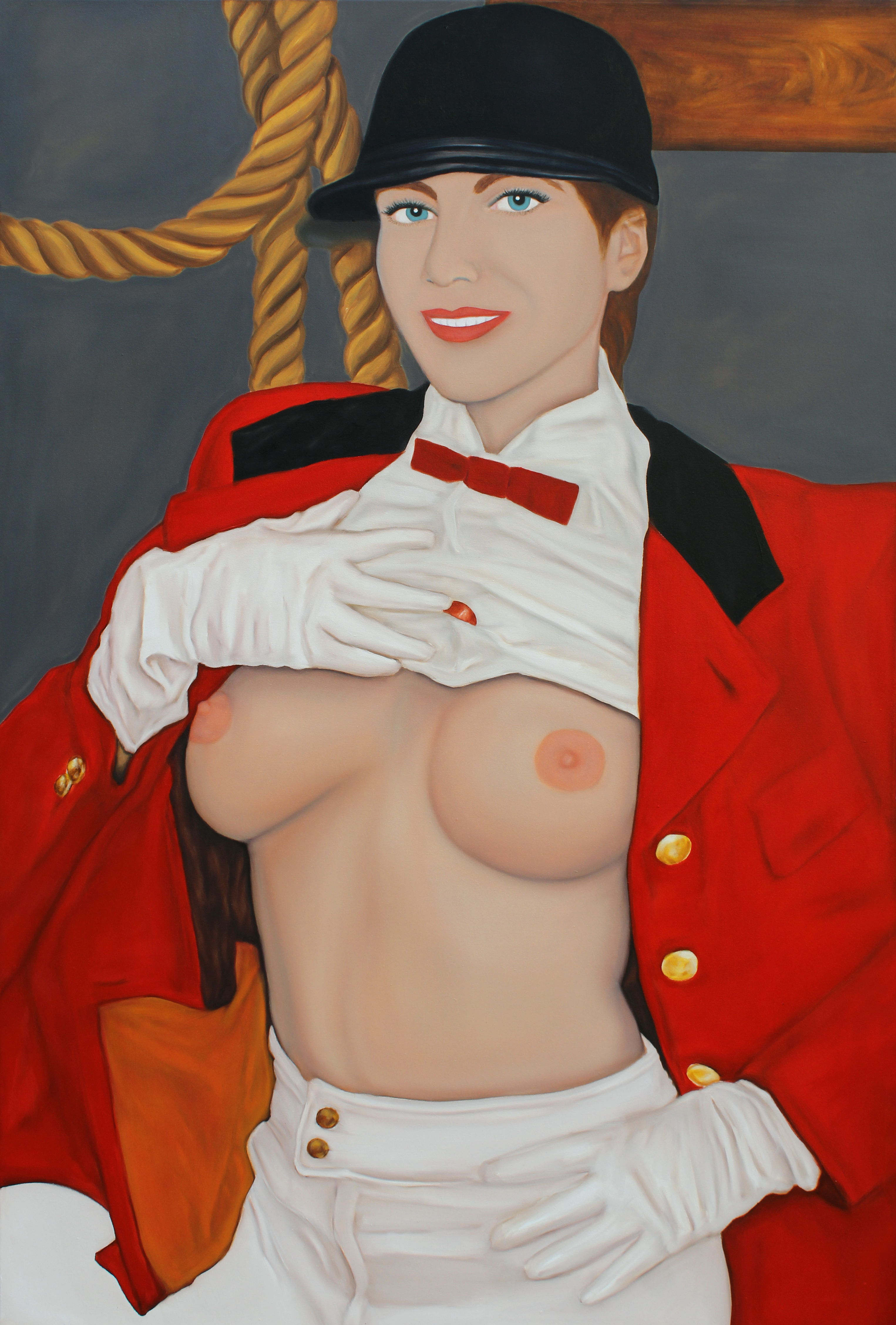 HorseWoman, oil on canvas, 150x100 cm, 2025