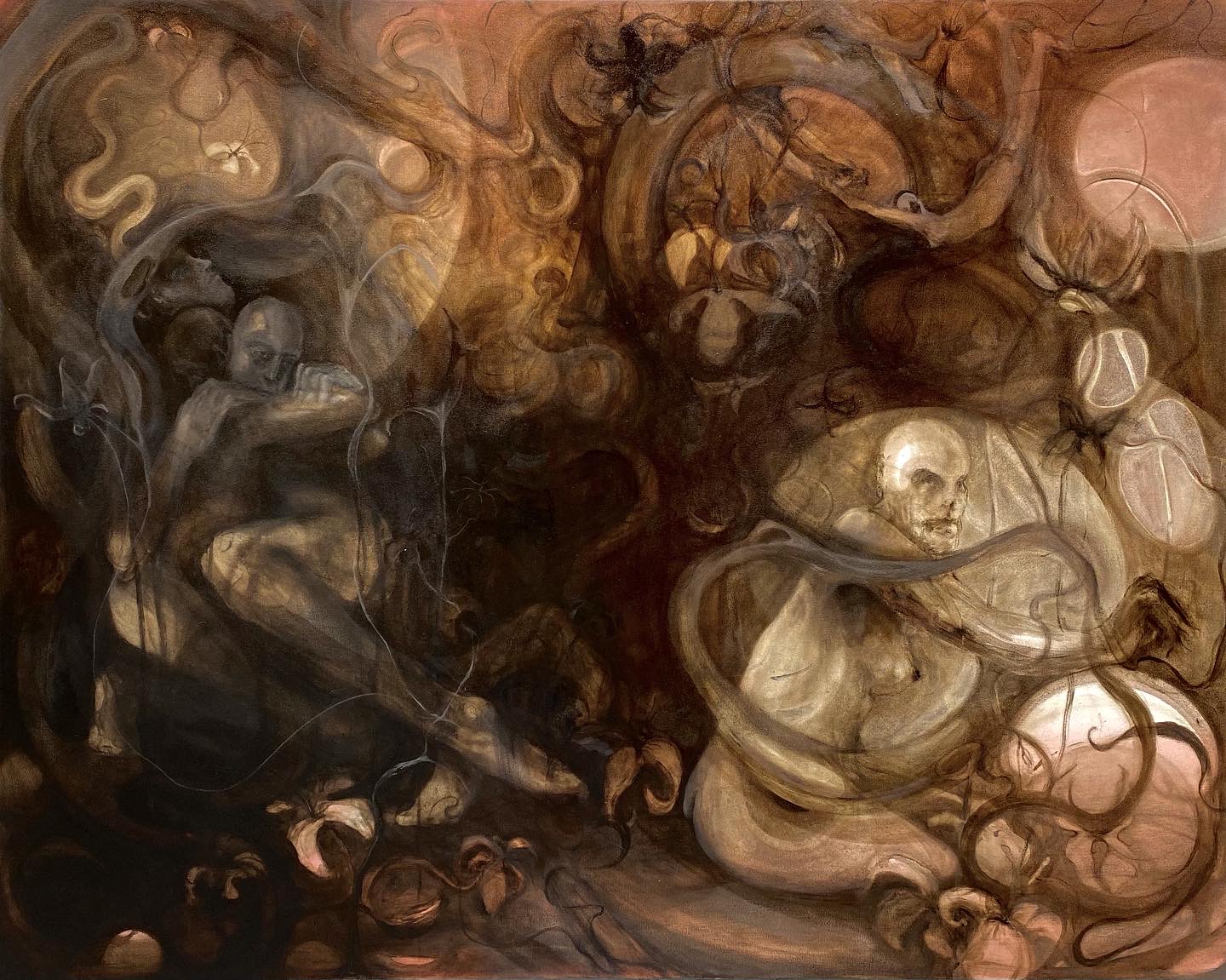 Flood Bathers, 2021, oil on canvas, 4 x 5 feet