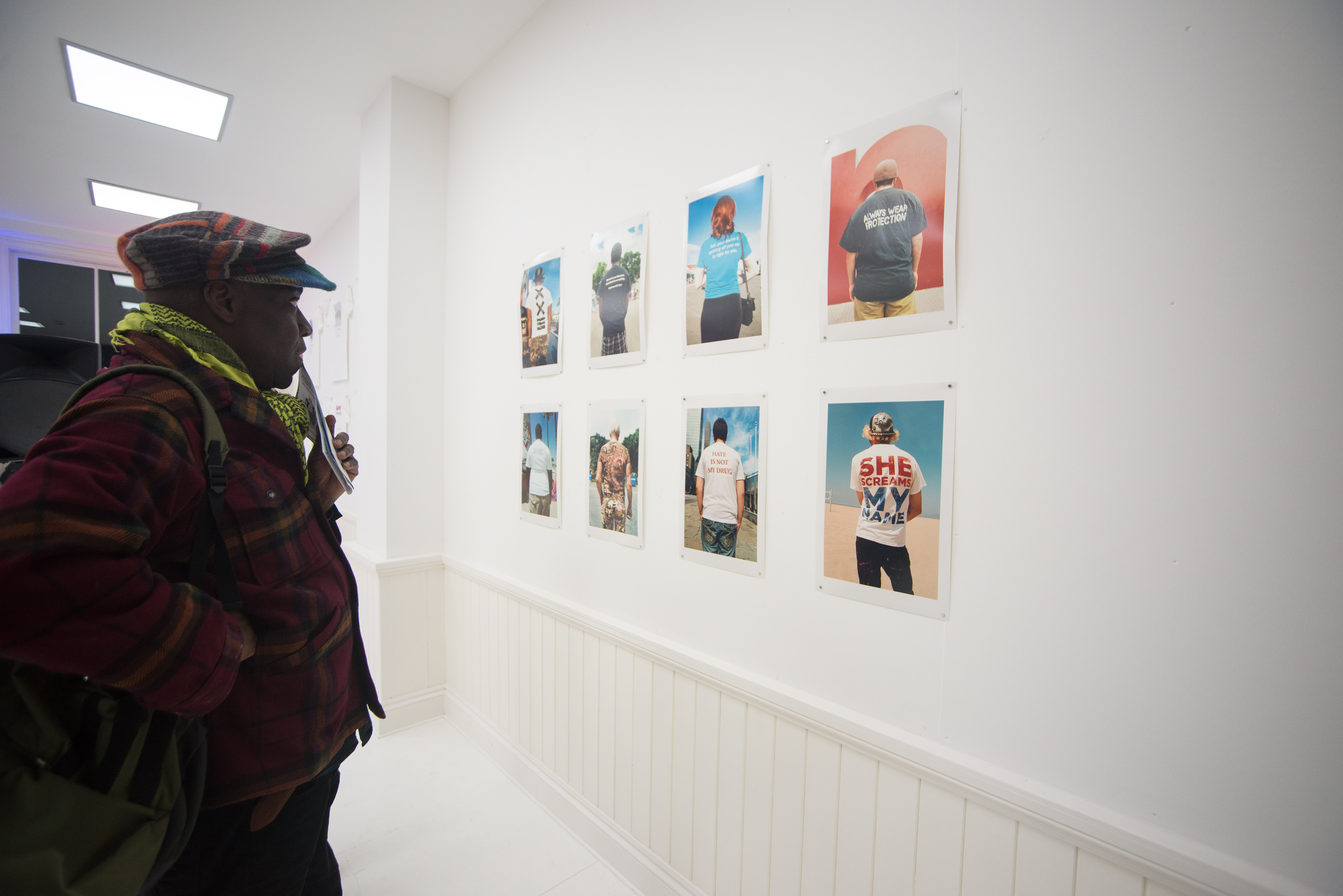 Launch of Susan A. Barnett, 'AWEARNESS Luton' (2016). STOREFRONT, Luton, UK. Credit, Aleksandra Warchol