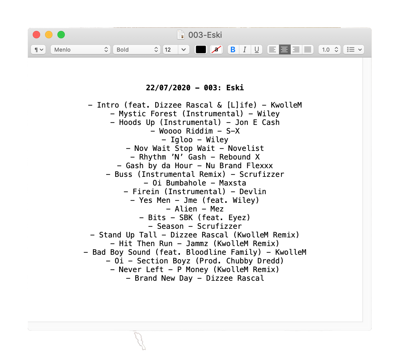003-tracklist.txt