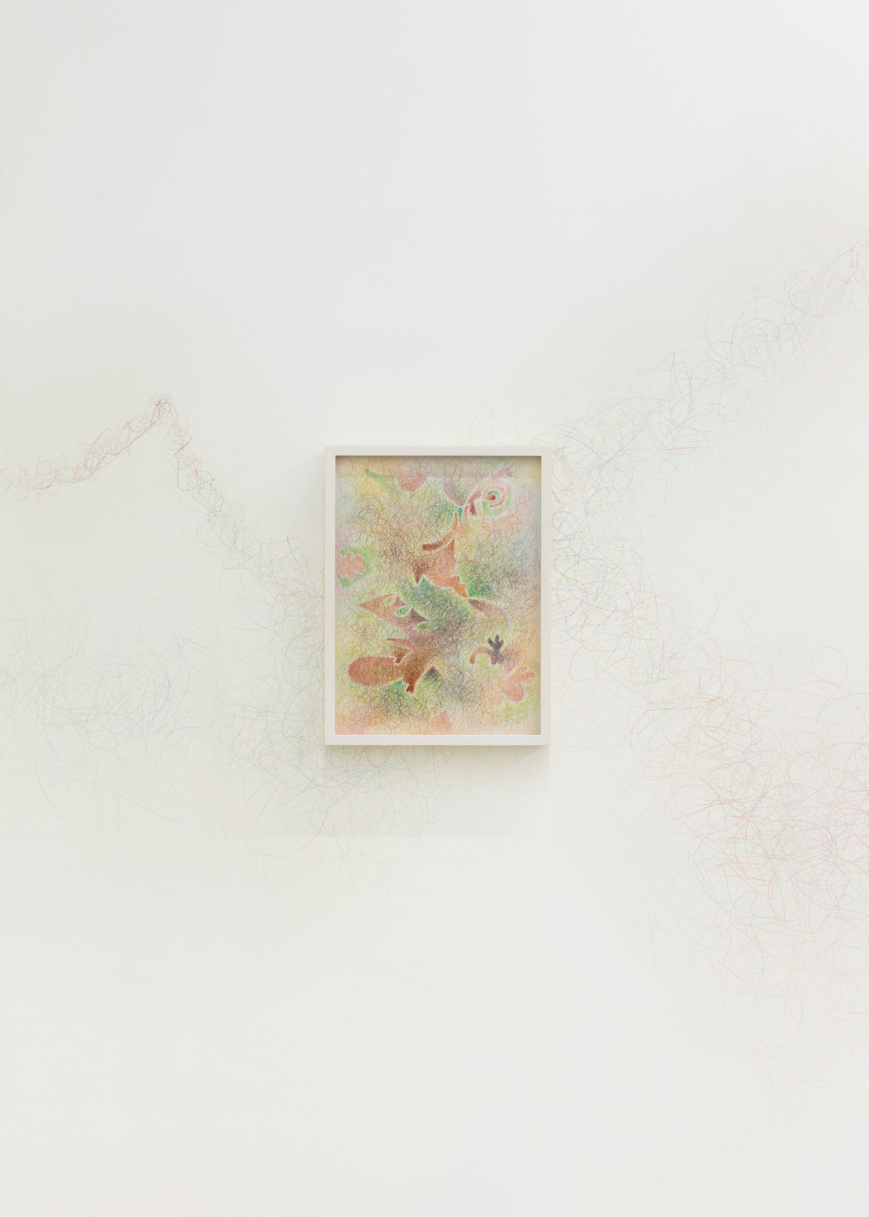 Meghan Harder  'Hoof and Eye' 2023  pencil crayon on board