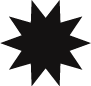 icon of a black, 10-pointed star