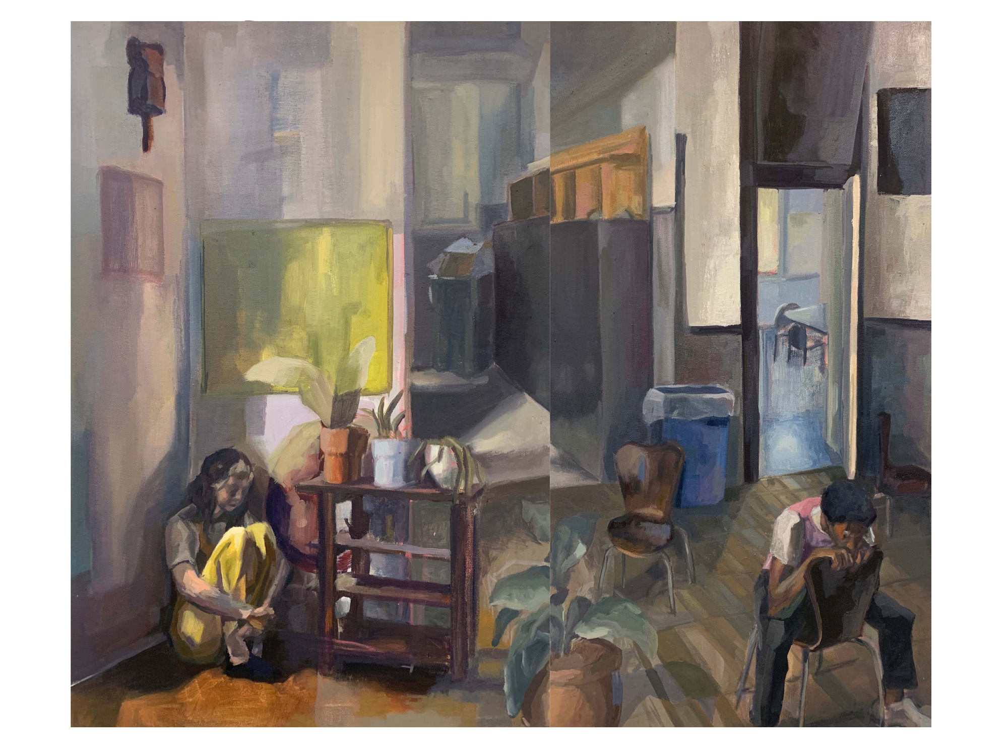 Monsieur Madame Tous le Monde, Oil on Canvas, 2023, 38 x 46