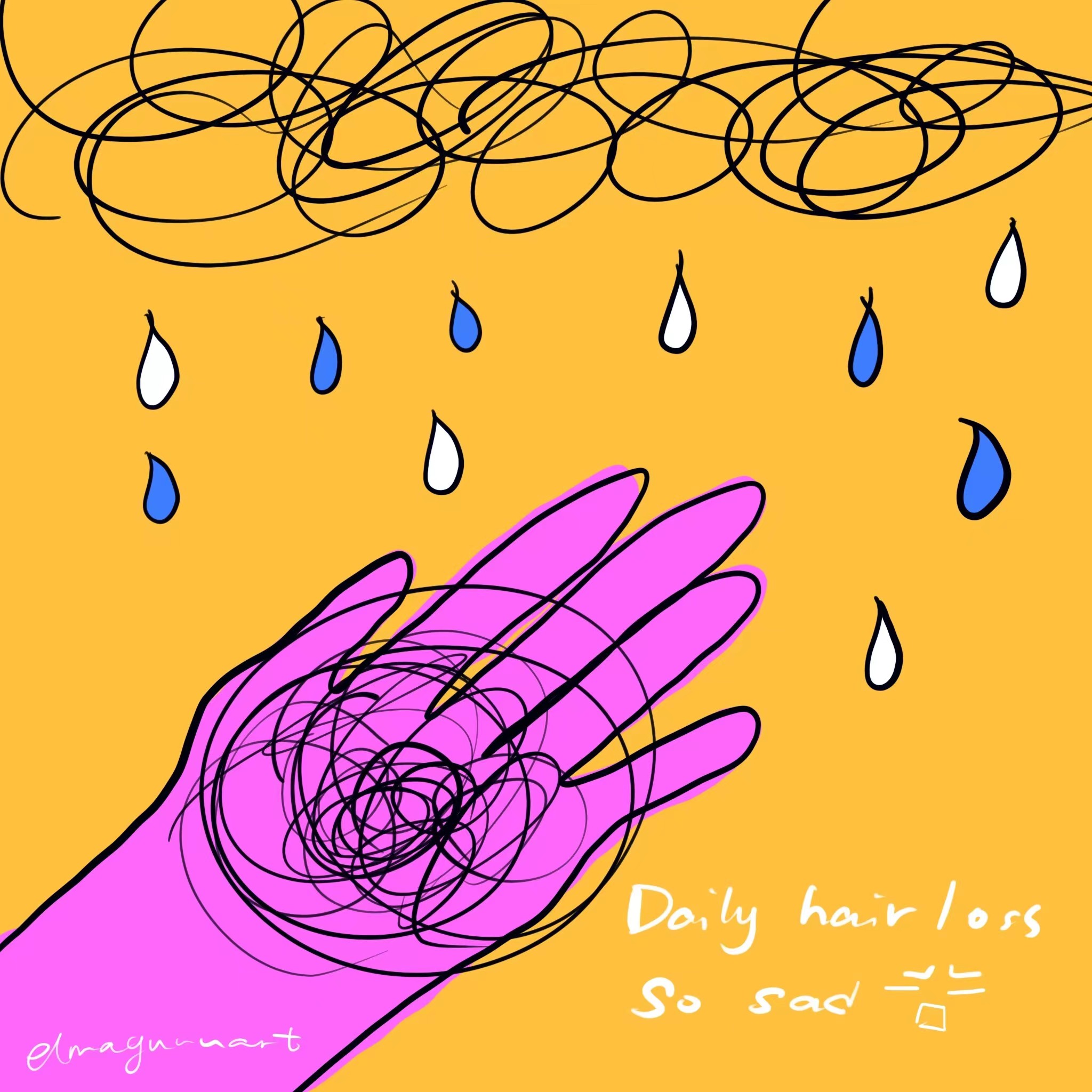 My diary - 23 Feb. 2023 - hair loss is particularly serious after having kid