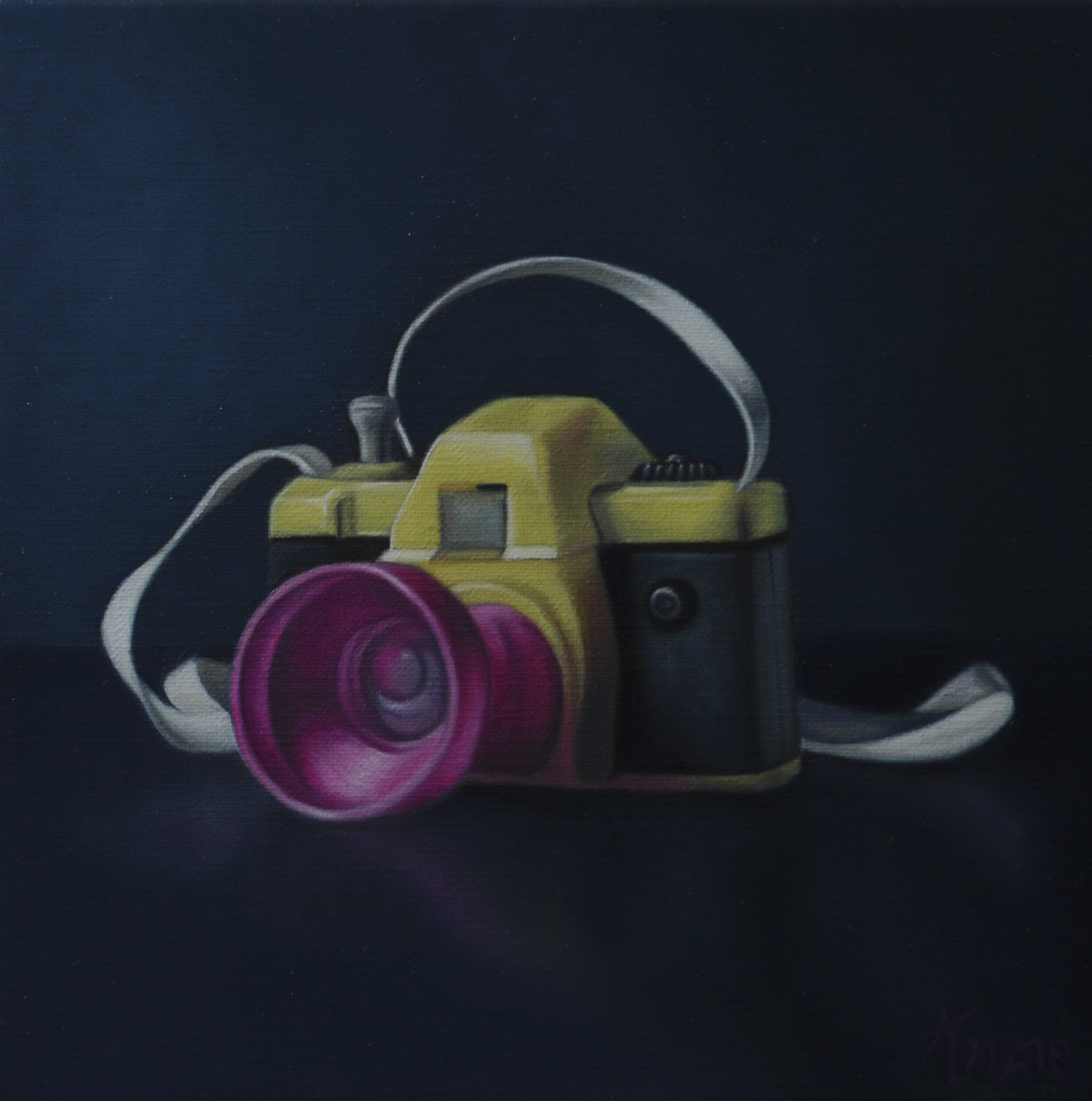 “Firenze, 1990” 2019, oil on linen, 20 x 20 cm