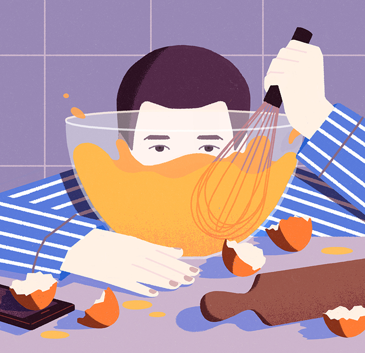 baking lockdown covid El País Illustration María Hergueta