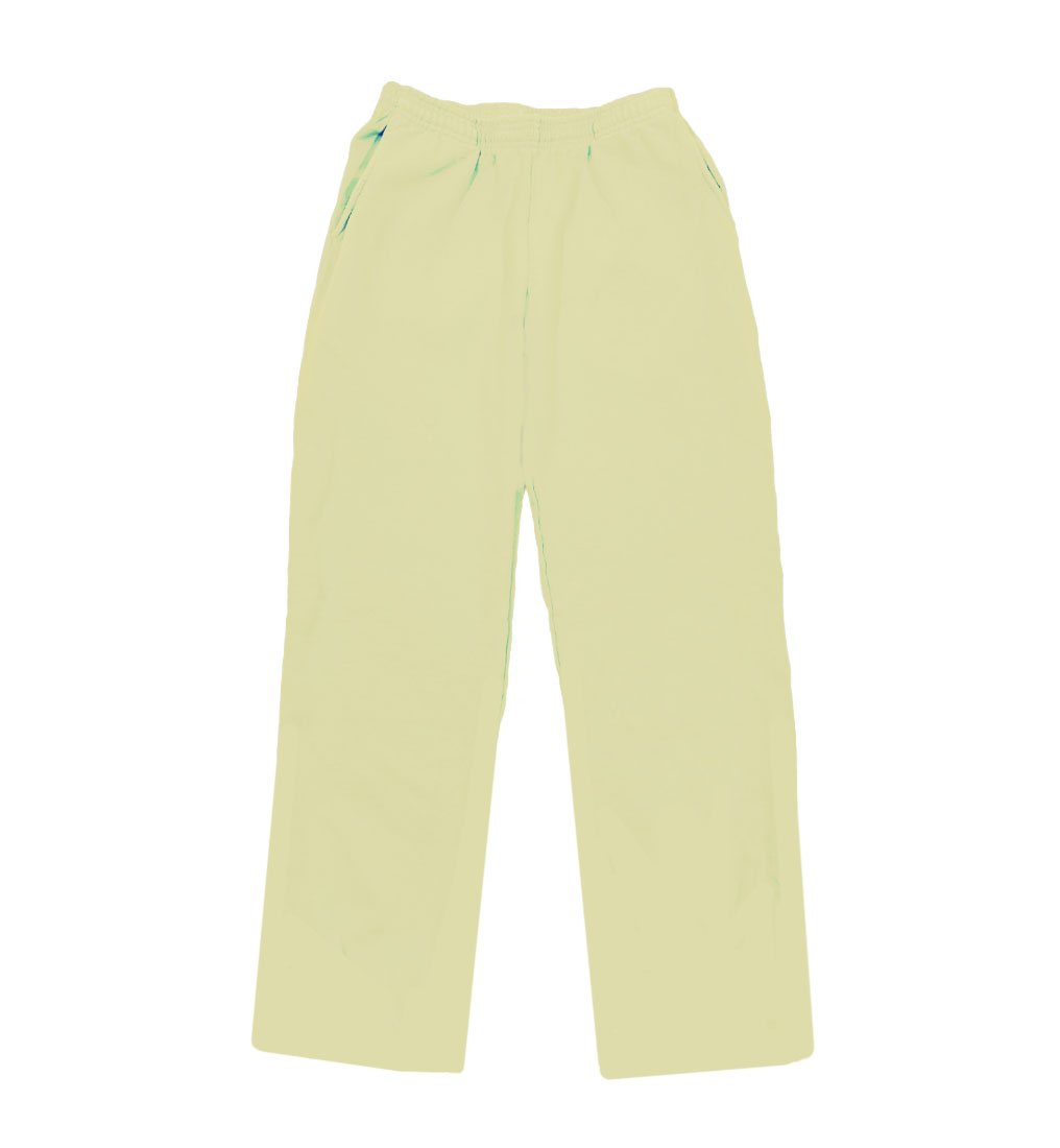 pale yellow sweatpants