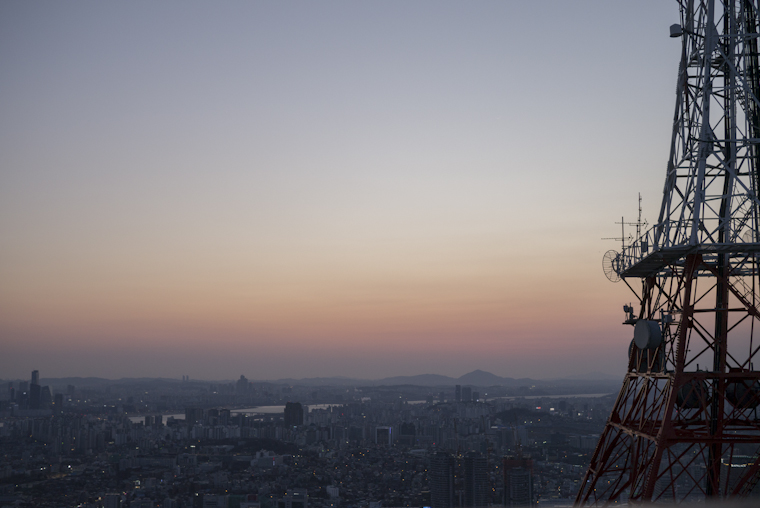 view from n seoul tower public platform // namsan mountain