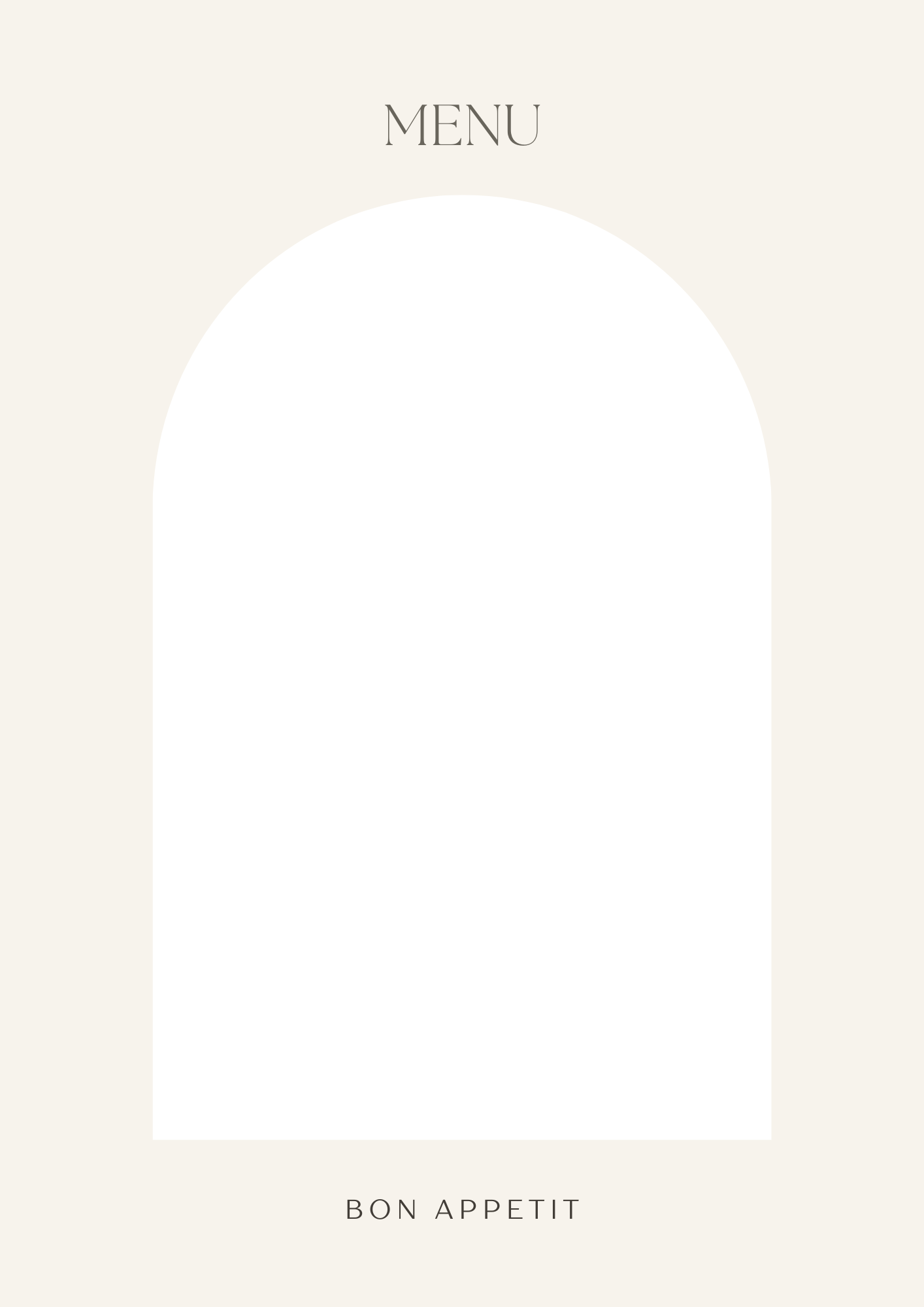 Voorkant Menukaart Bruiloft T&M