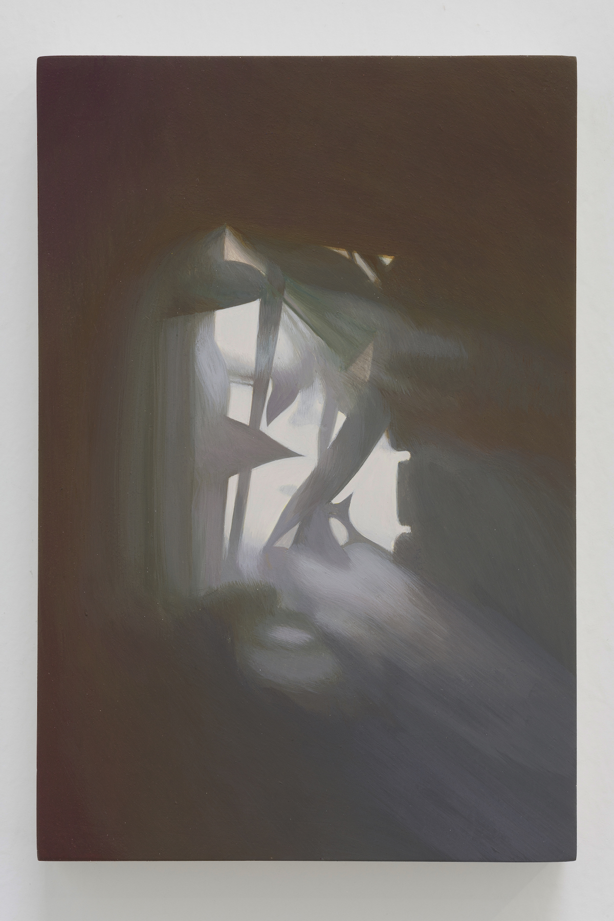 Lee Maxey, Windswept, 2023, Egg tempera on panel, 6 (H) x 4 (W) in.
