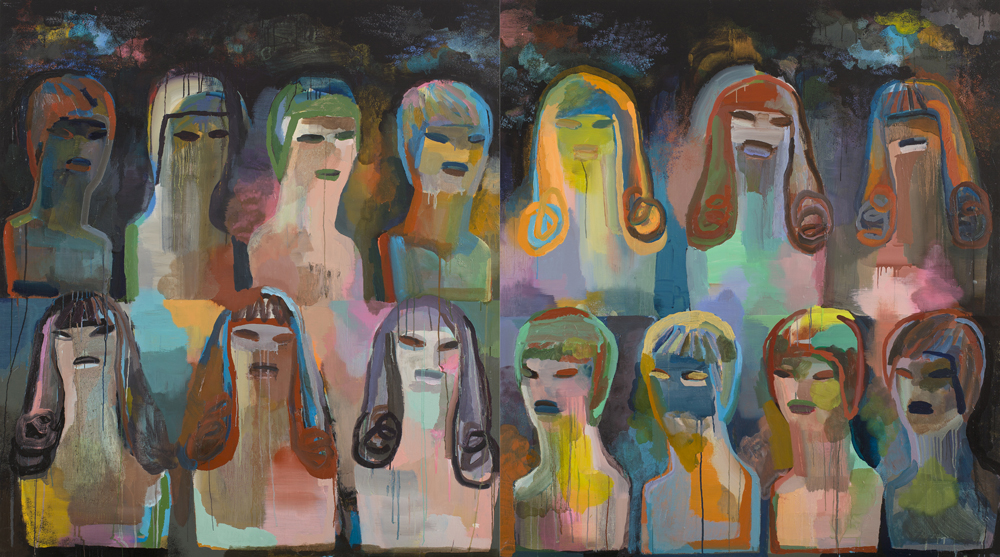 Shadowland 1, 2012, oil on linen, 145.5x261cm