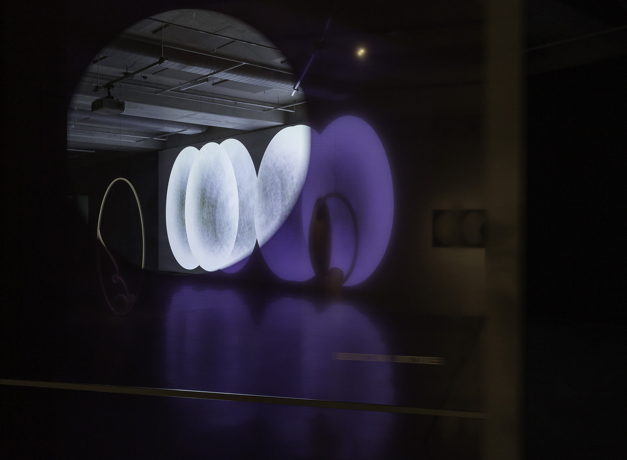 Exhibition graphic design for ‘nightshifts’, Buxton Contemporary, 2023. 