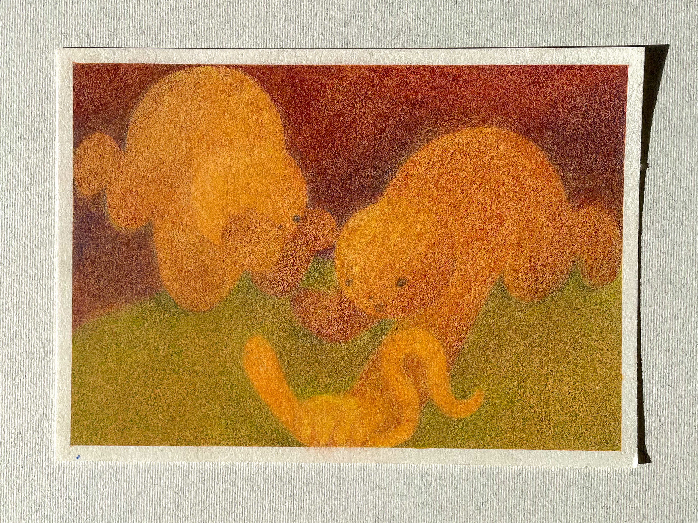 Strange play 5x7", $80