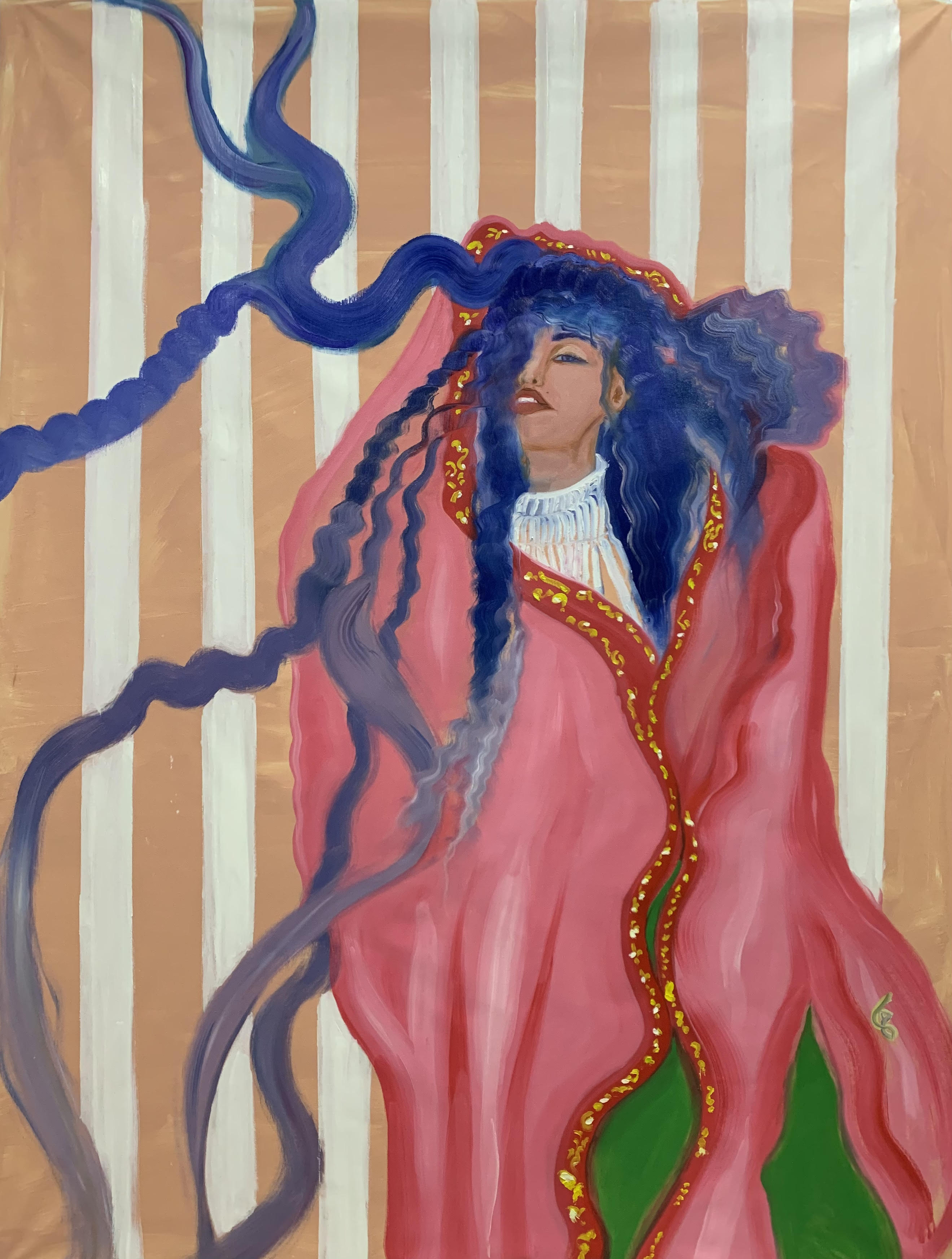 Truth Seeker  Oil and acrylic on 60x46” canvas!!