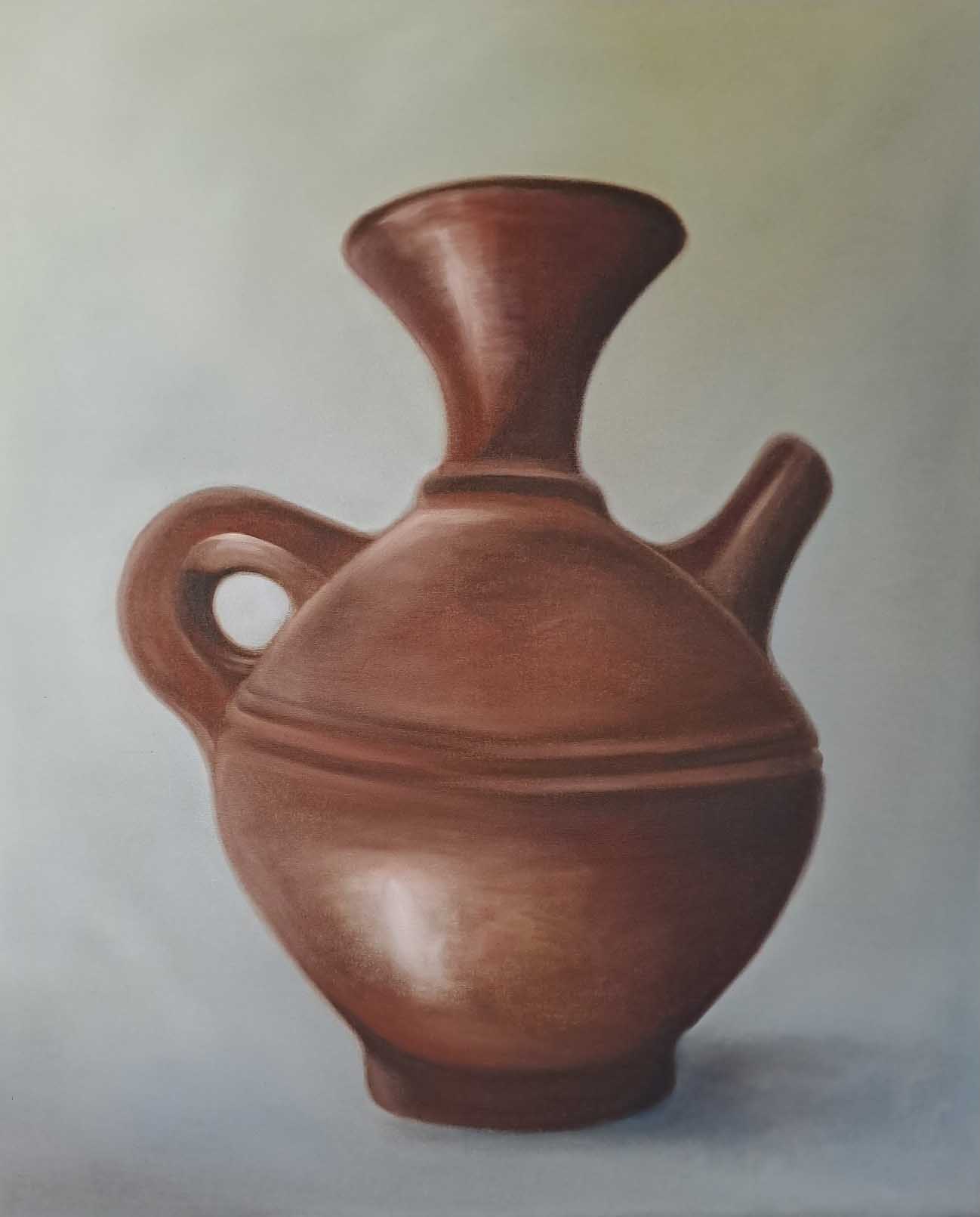 Ghanesischer Krug2023, Öl auf Leinwand, 70 X 85cm